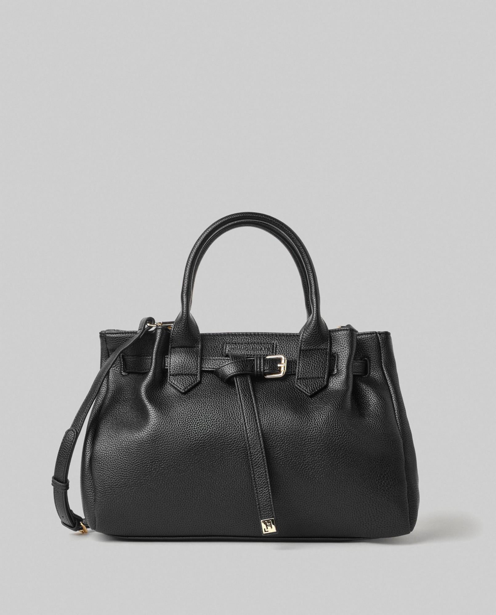 Borsa DONNA MEDIA In Ecopelle Con Placchetta In Metallo HINNOMINATE HMACW00124 NERO HINNOMINATE