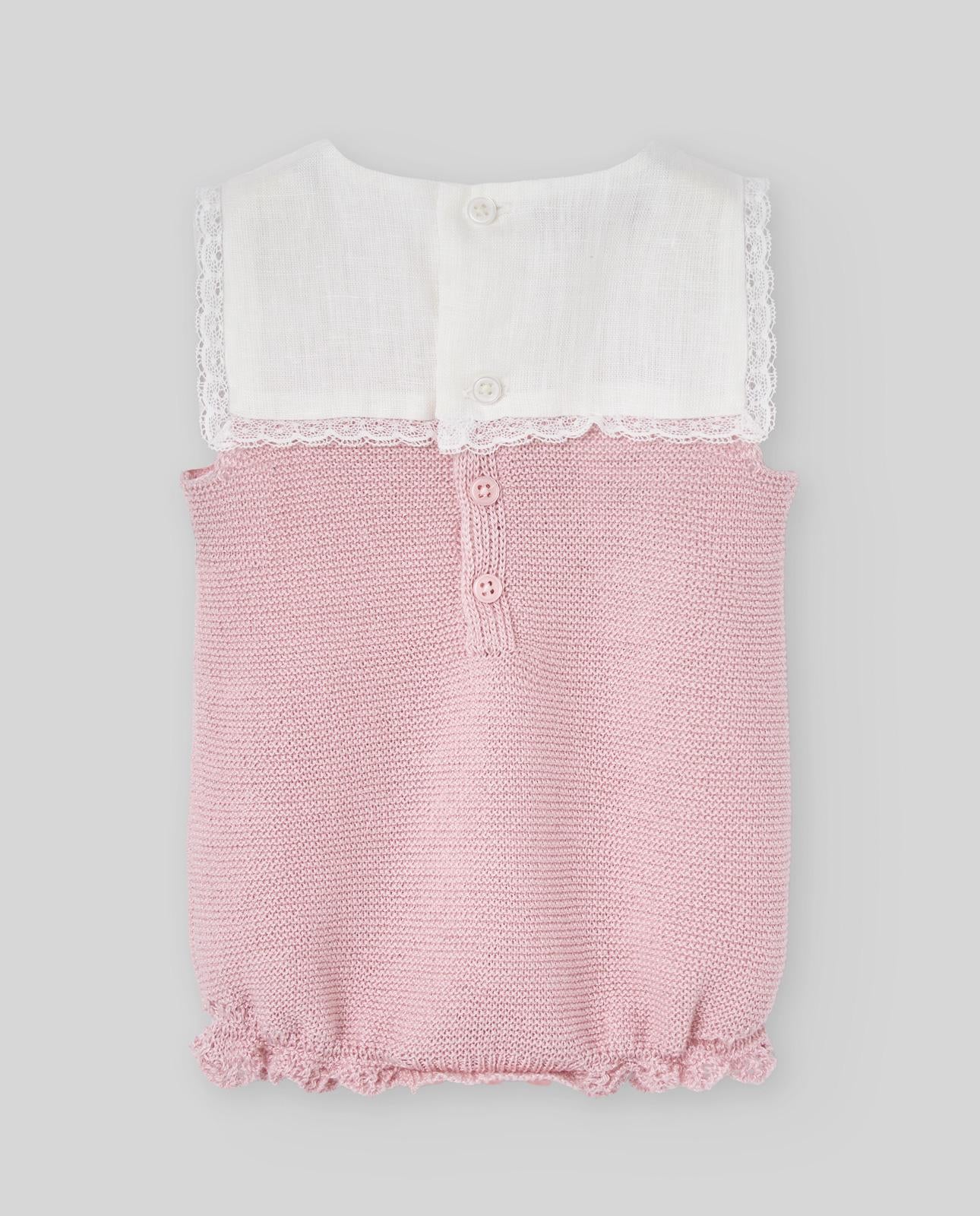 pagliaccetto neonata in maglia Alegra rosa paz rodriguez 022-123257 ROSA PAZ RODRIGUEZ