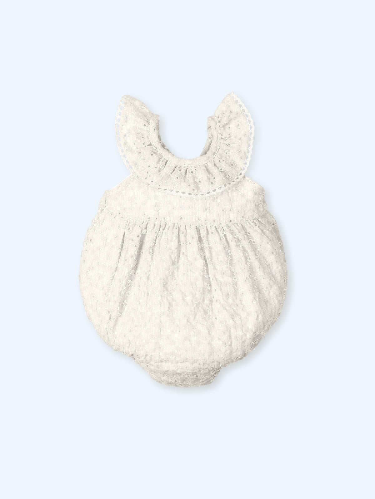 PAGLIACCETTO NEONATA IN SANGALLO CRUDO MAC ILUSION 0105 CRUDO MAC ILUSION KIDS