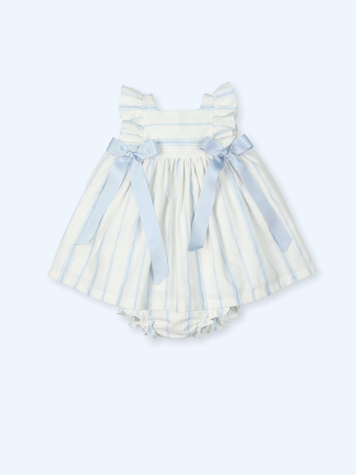 ABITO NEONATA CON CULOTTES E FIOCCHI APPLICATI BRISA MAC ILUSION 0138 BRISA MAC ILUSION KIDS
