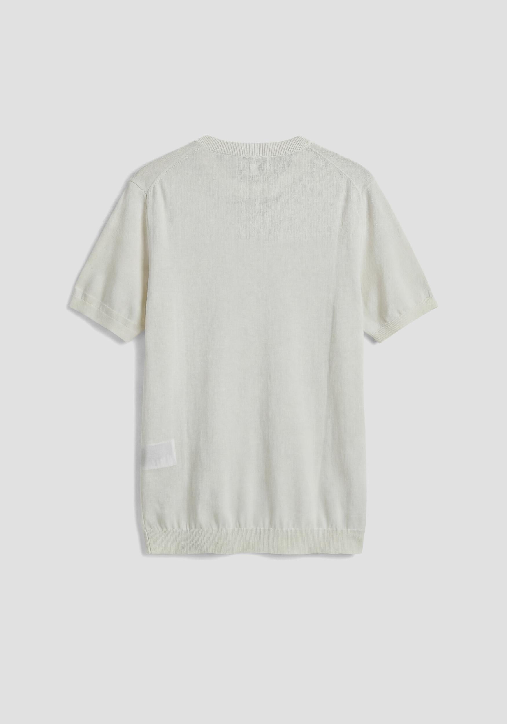 T-SHIRT UOMO IN MAGLIA GIROCOLLO CREMA ANTONY MORATO MMSW01597 YA200076 CREMA ANTONY MORATO