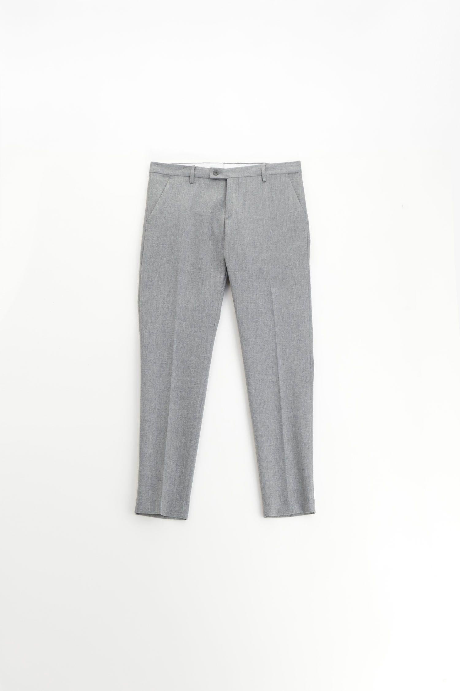 Trousers uomo slim-fit con piega centrale e tasche grigio imperial <BR/> PA6405491AZ GRIGIO IMPERIAL UOMO