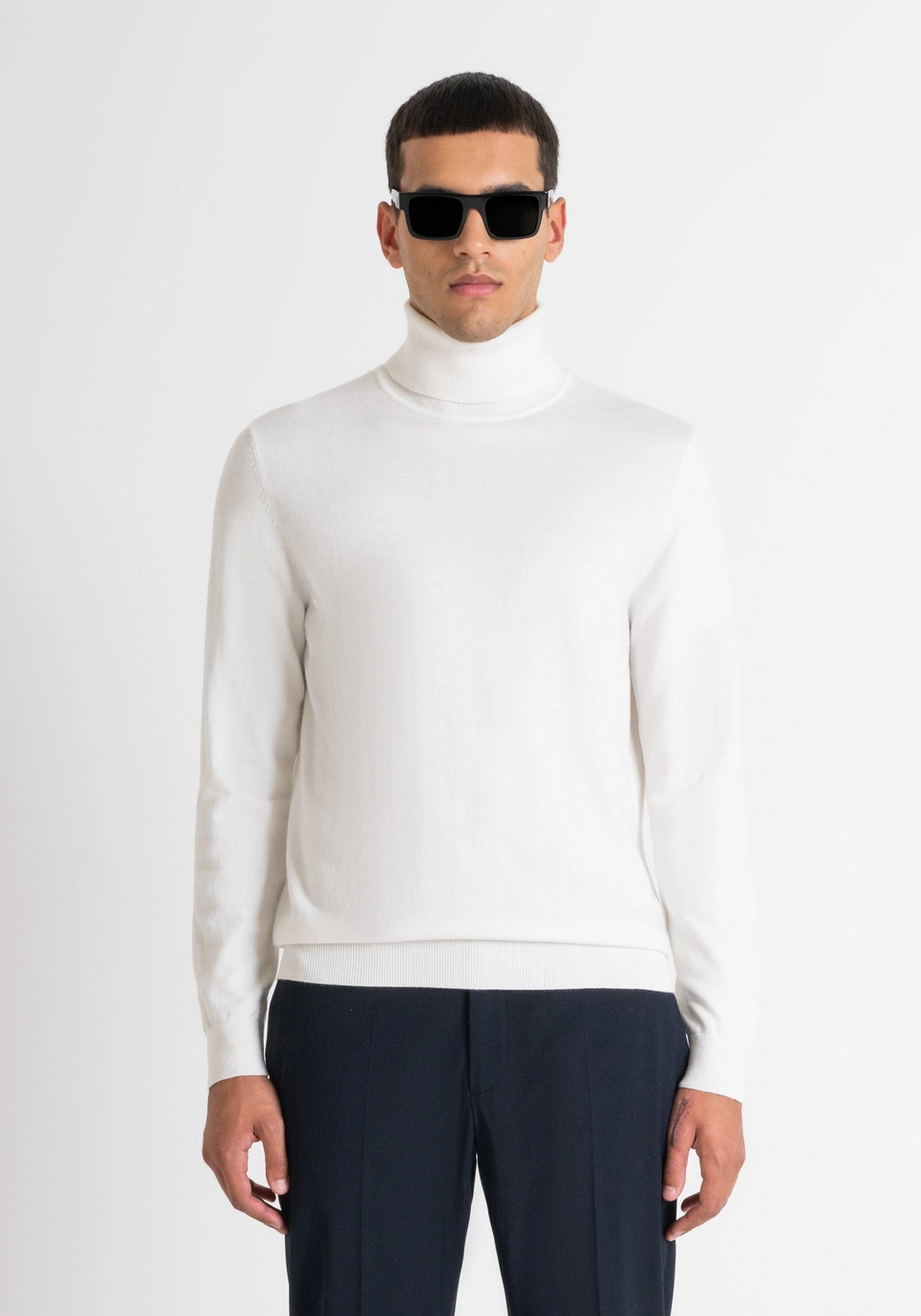 MAGLIONE REGULAR FIT IN MISTO CASHEMERE