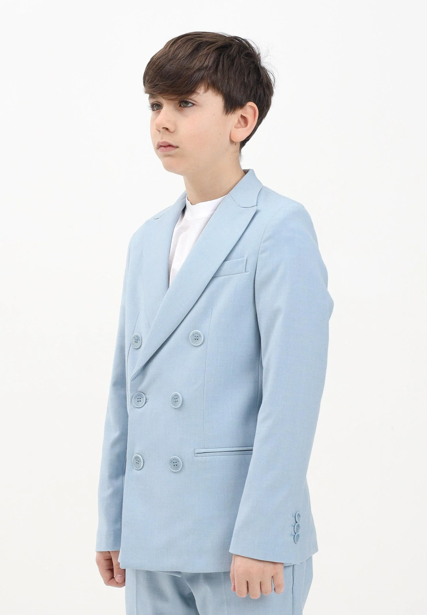 GIACCA DOPPIOPETTO SEI BOTTONI GIA3220J POLVERE I'M BRIAN KIDS