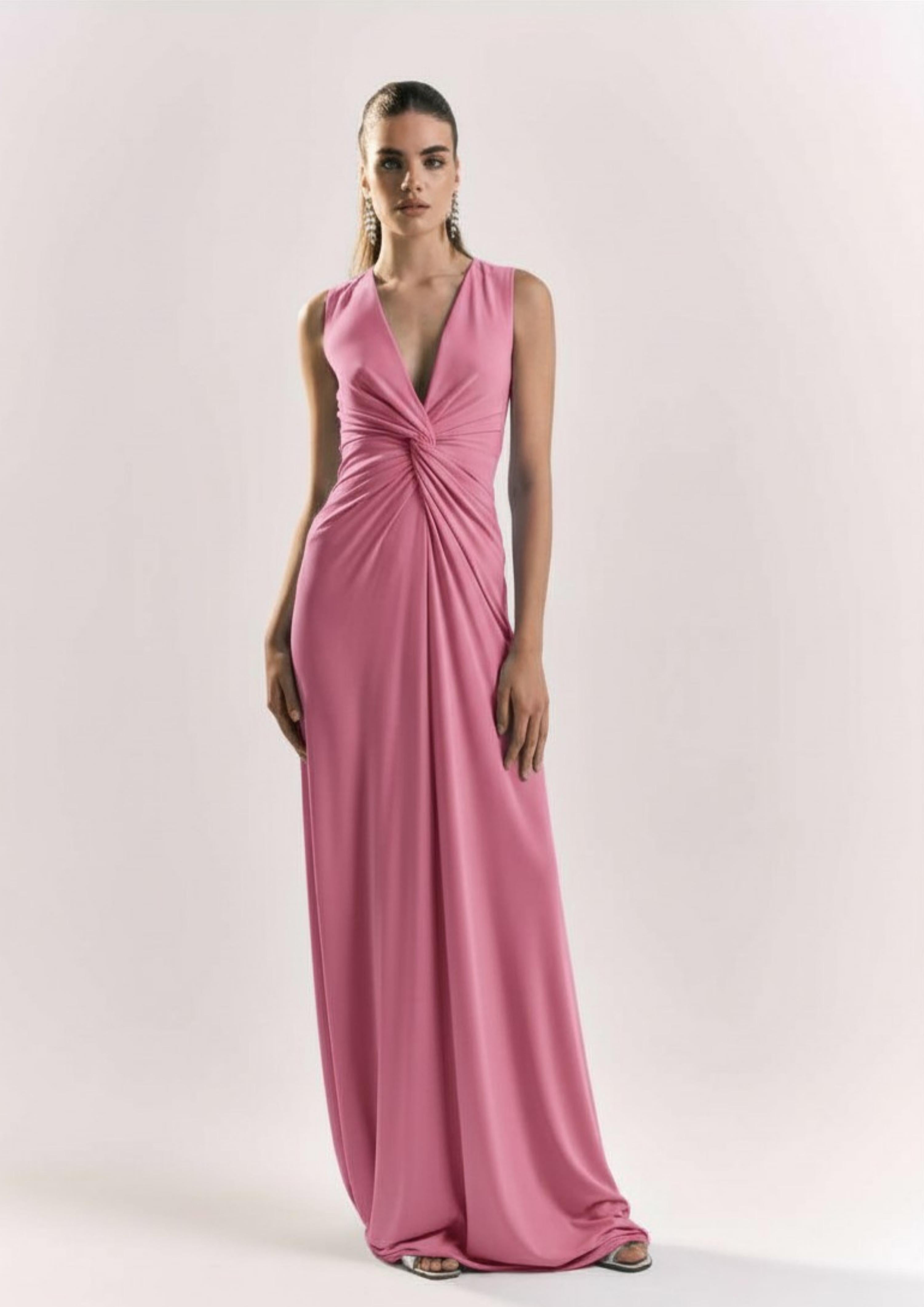 ABITO DONNA LUNGO CON AGGRAPPO PEONIA SHIKI SK26039 PEONIA SHIKI