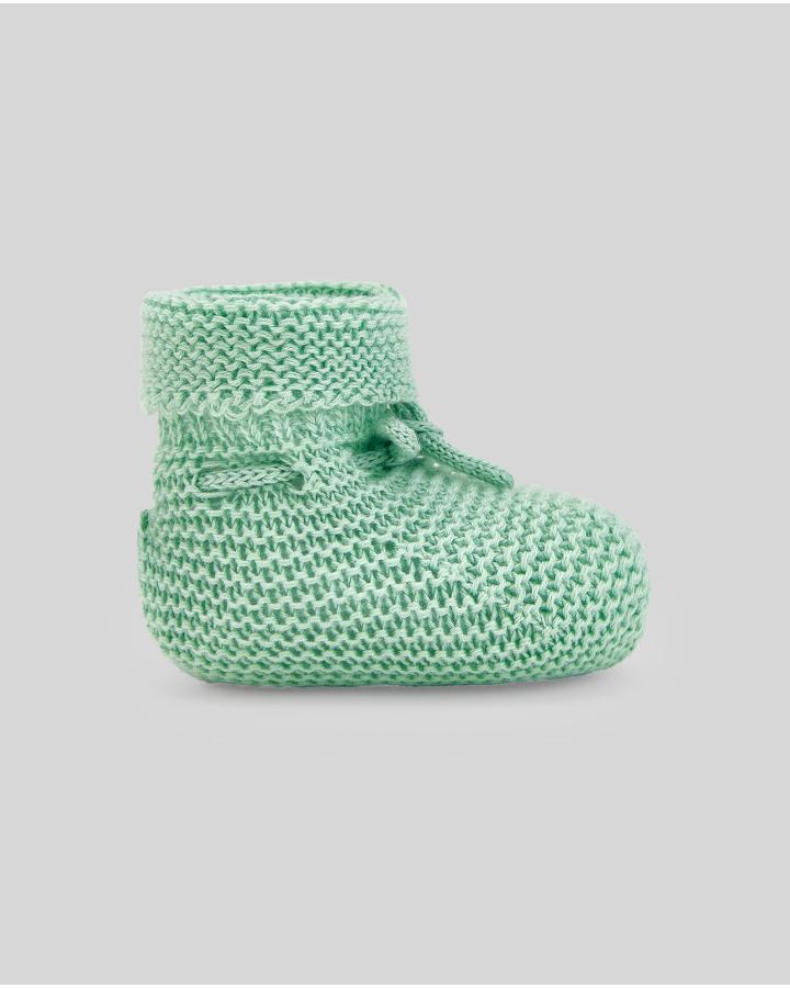 babbucce NEONATI IN COTONE VERDE PAZ RODRIGUEZ 018-22507 VERDE PAZ RODRIGUEZ