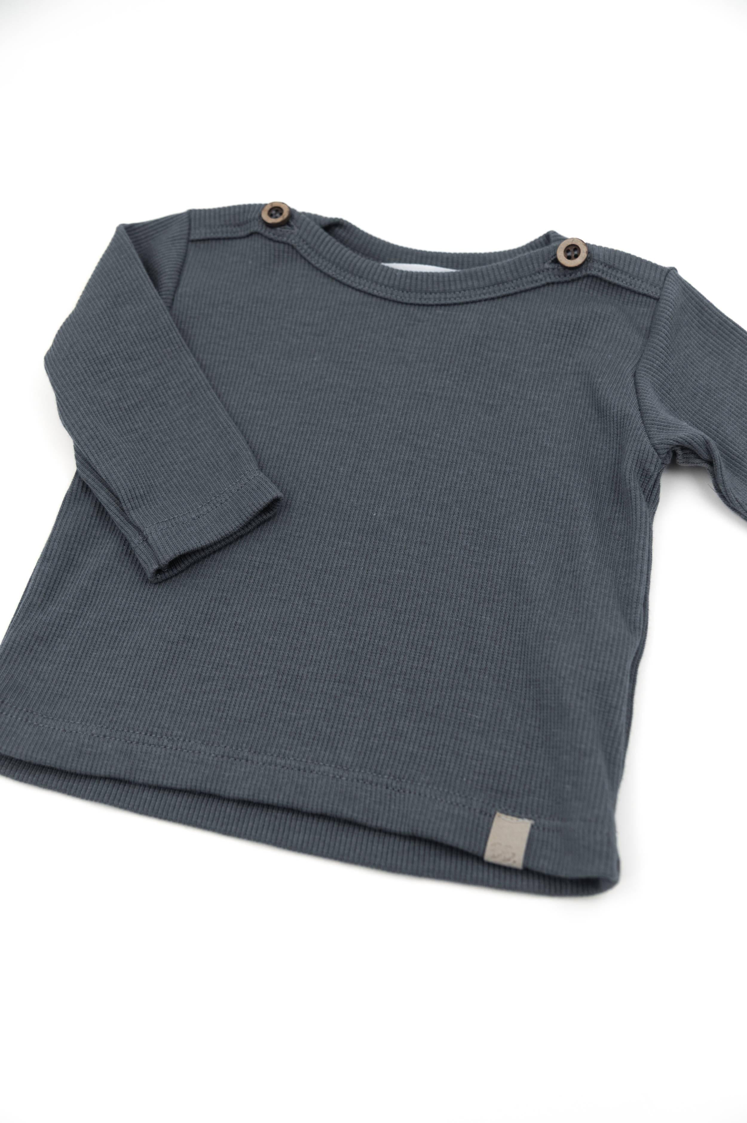 t-SHIRT BAMBINO CON APERTURA SPALLE blu bamboom 1069 MIDNIGHT BLU BAMBOOM