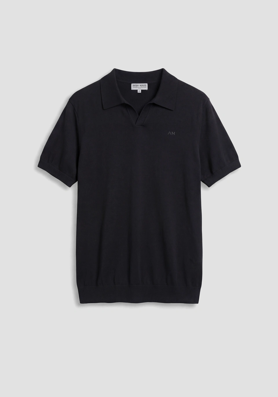POLO UOMO IN MAGLIA SENZA BOTTONI NERO ANTONY MORATO MMSW01608 YA200091 NERO ANTONY MORATO