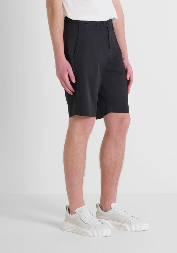 SHORTS SLIM FIT "MARK" IN MISTO COTONE ELASTICO MMSH00202 NERO ANTONY MORATO