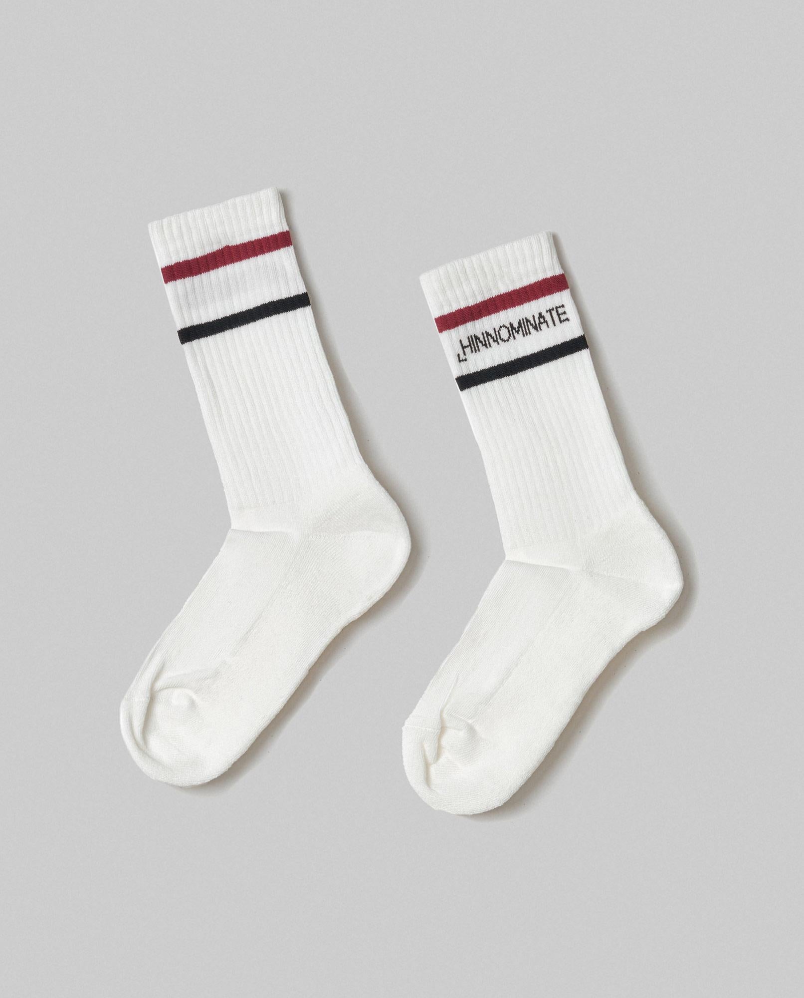 CALZINO UNISEX A COSTE CON BANDE E LOGO HINNOMINATE HMACW00145 BURRO HINNOMINATE