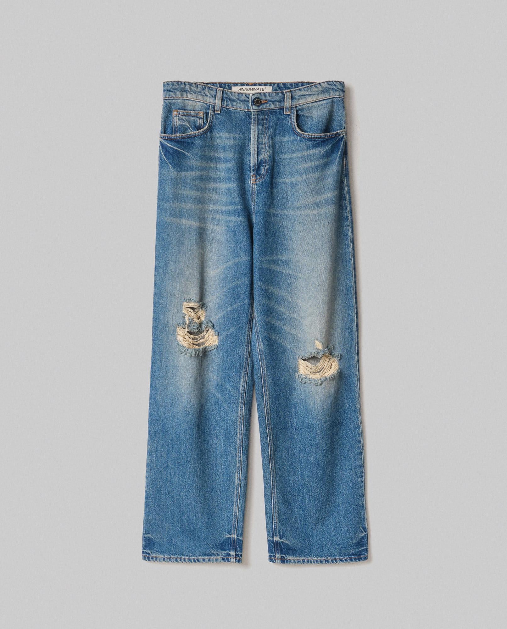 JEANS DONNA VITA MEDIA PALAZZO CON STRAPPI HINNOMINATE HMABW02339 BLUE DENIM HINNOMINATE