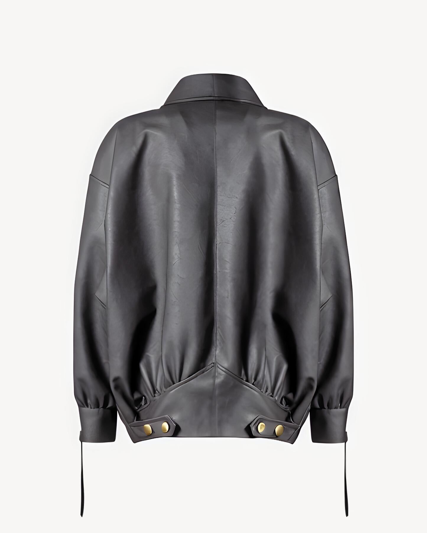 GIUBBINO DONNA The Virgo Gummed Crop TintoSMOKE NINEMINUTES 25PRNCP-0022 SMOKE NINEMINUTES