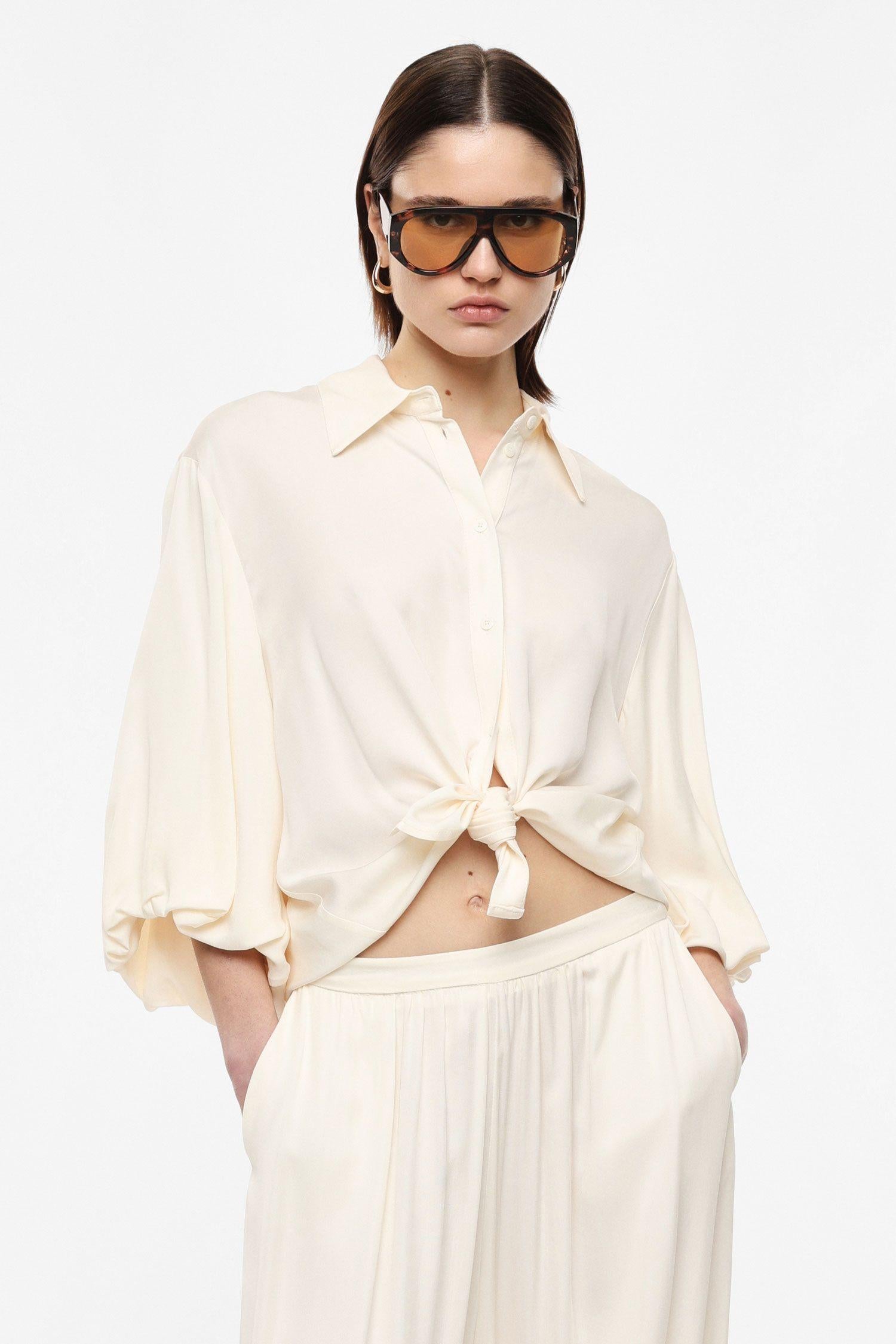 CAMICIA DONNA AMPIA CON MANICHE A 3/4PANNA IMPERIAL COC3LJY PANNA IMPERIAL