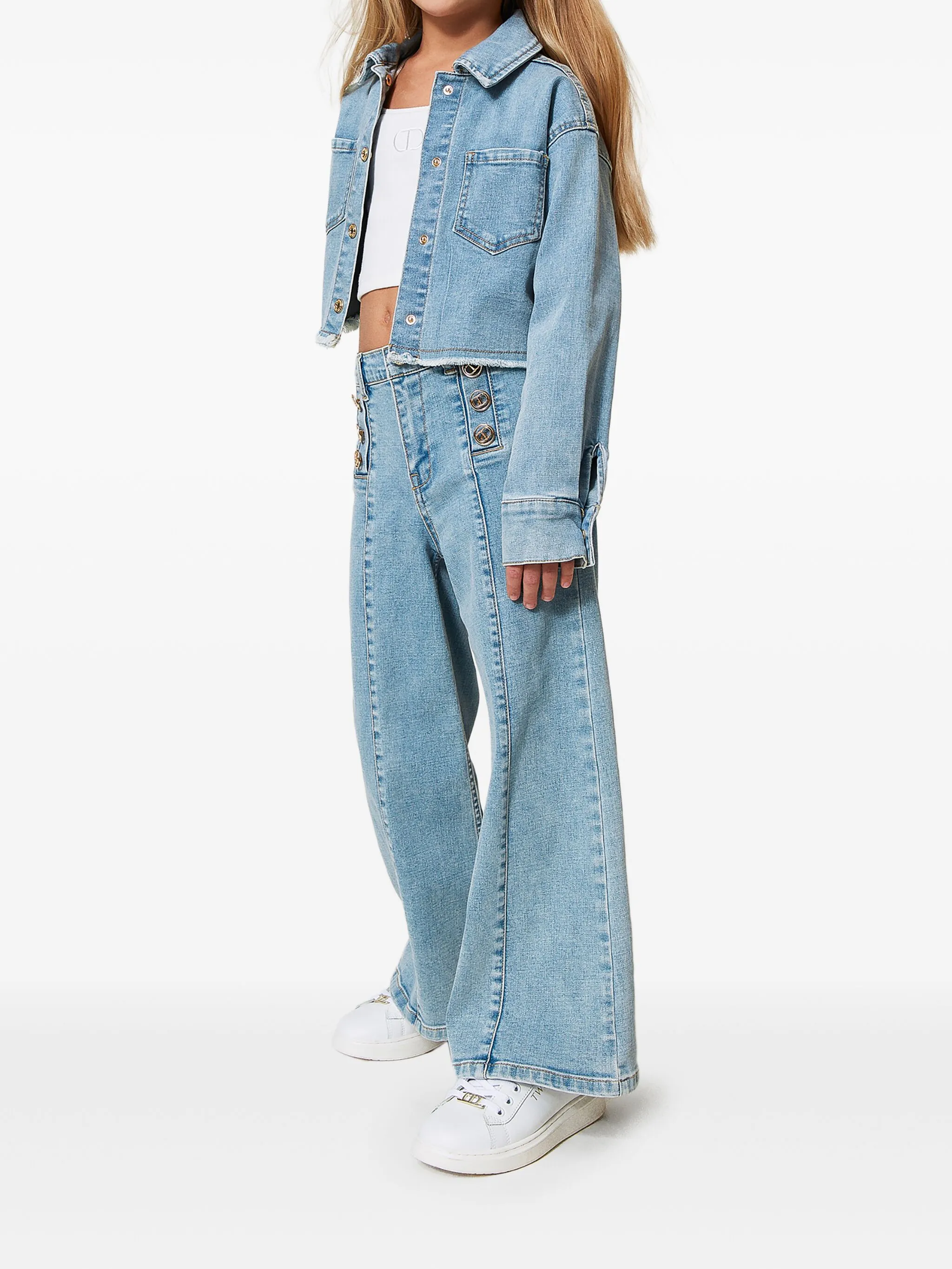 TWINSET KIDS 251GJ2541DENIM CHIARO