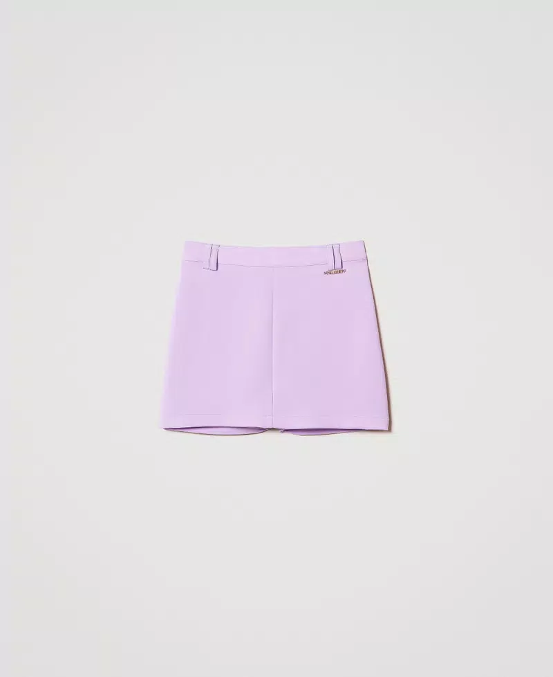 Gonna pantalone in crêpe 251GJ2QN7 PASTEL VIOLET TWINSET KIDS