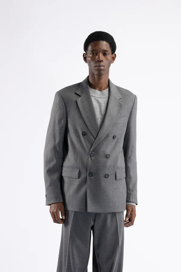 GIACCA uomo DOPPIOPETTO IN MISTO LANA GRIGIO i'm brian GIA3461 GRIGIO I'M BRIAN