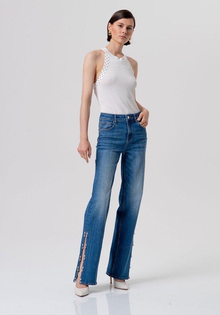 Jeans DONNA bootcut effetto push up in denim FRACOMINA FR26SV8050D40102 DENIM FRACOMINA