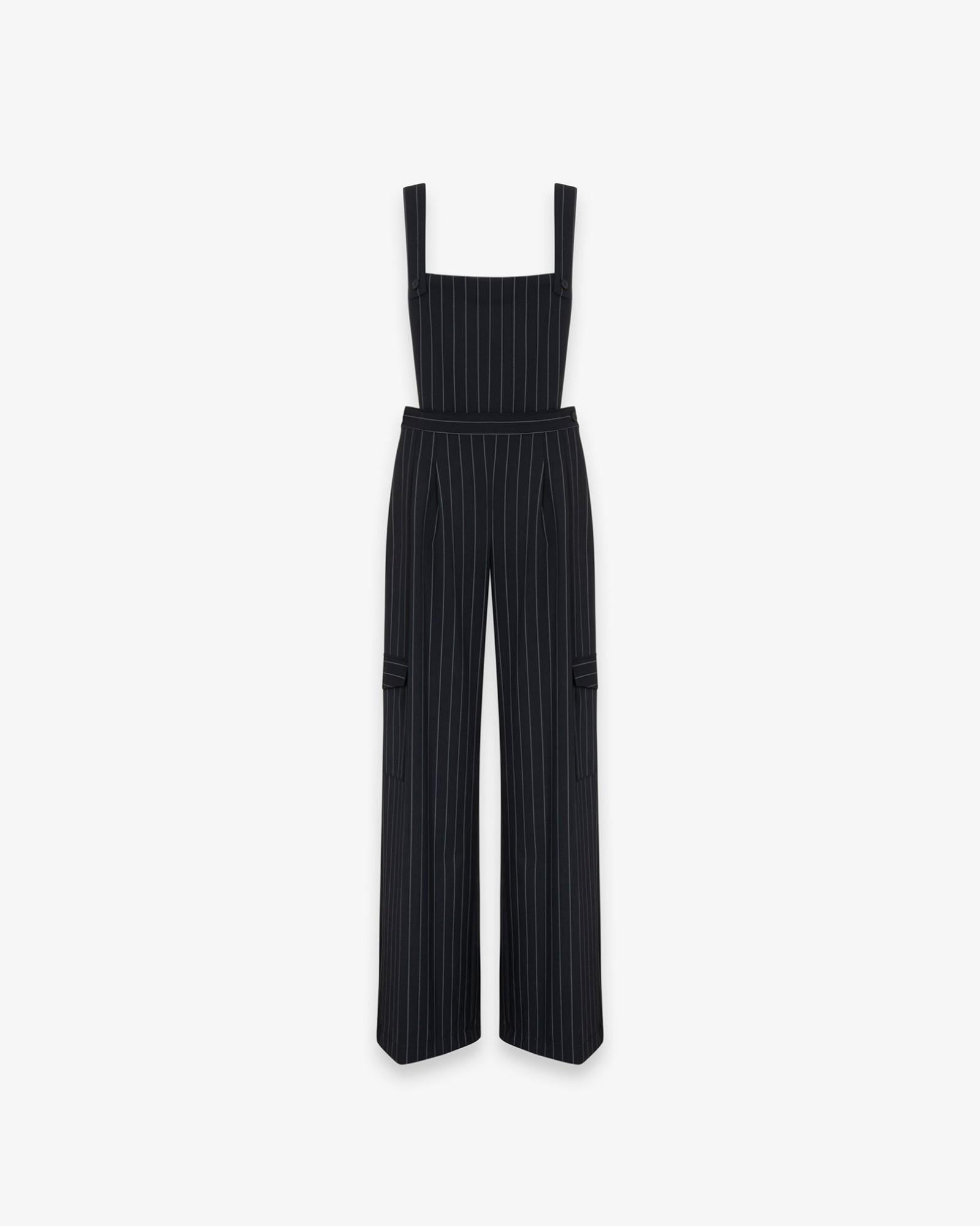 SALOPETTE DONNA GESSATA OVER CON TASCONI BLU HINNOMINATE HMABW02574 BLU HINNOMINATE