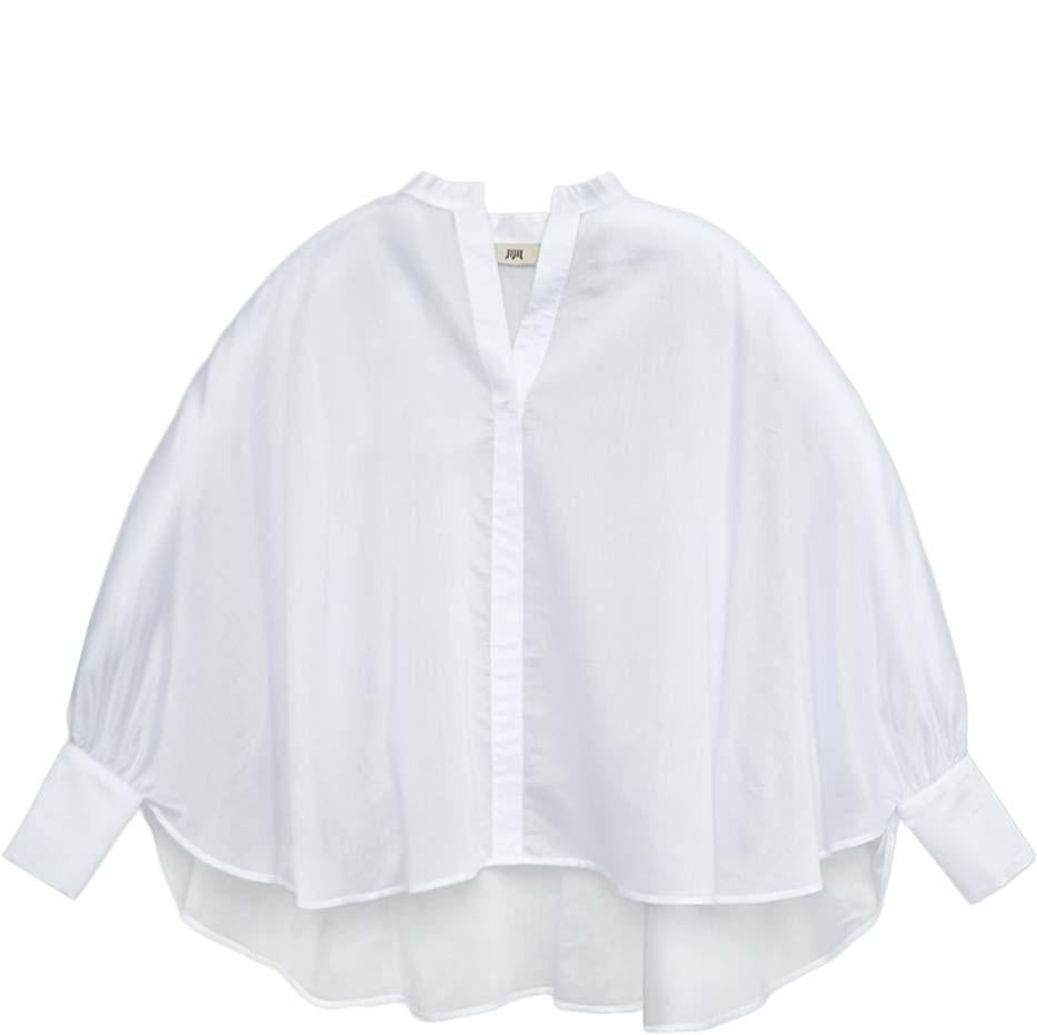 BLUSA DONNA IN MUSSOLA OVERSIZE BIANCO JIJIL BL123 BIANCO JIJIL