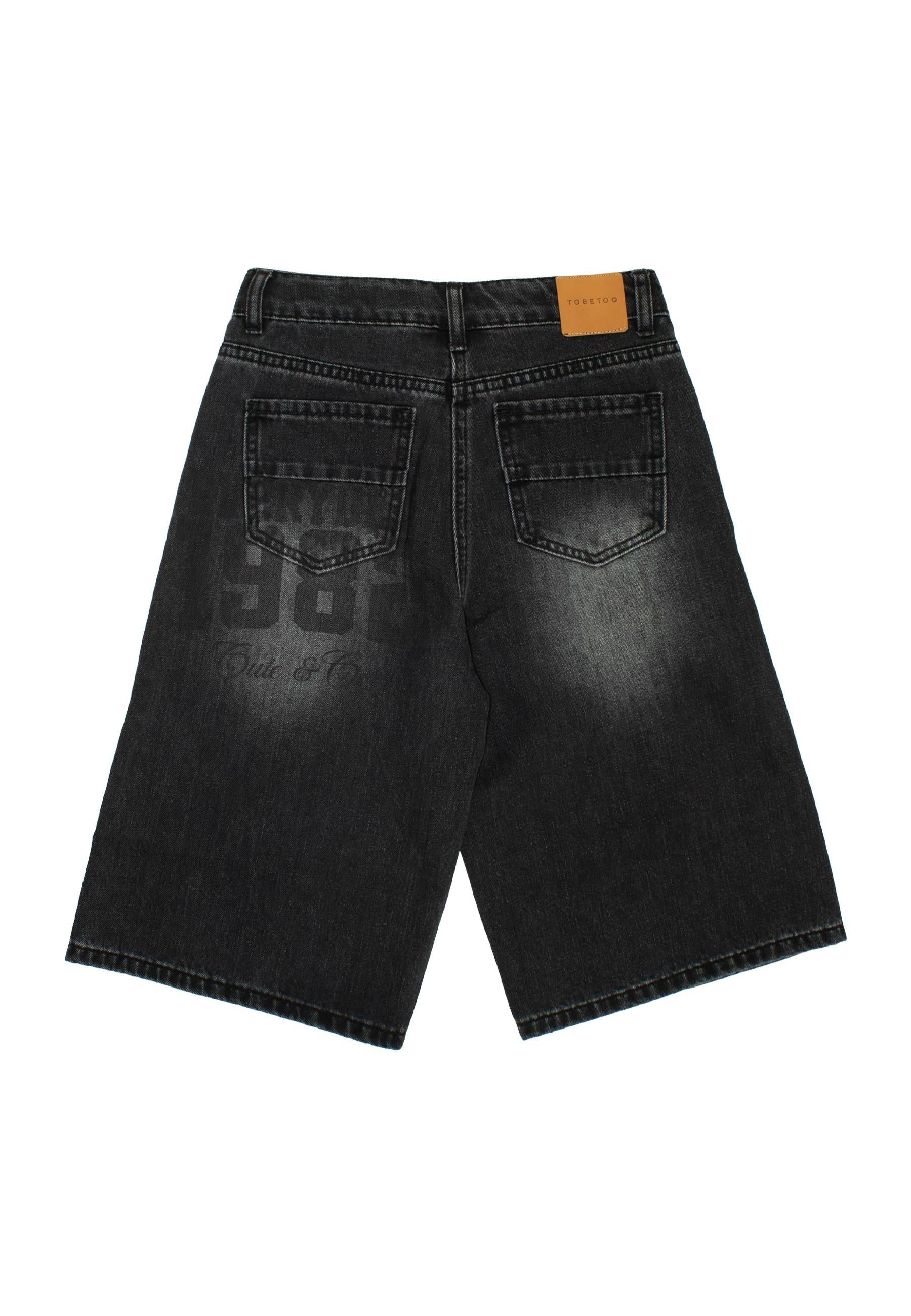 BERMUDA BIMBA IN DEMIN SCURO TO BE TOO T1351P DENIM NERO TO BE TOO