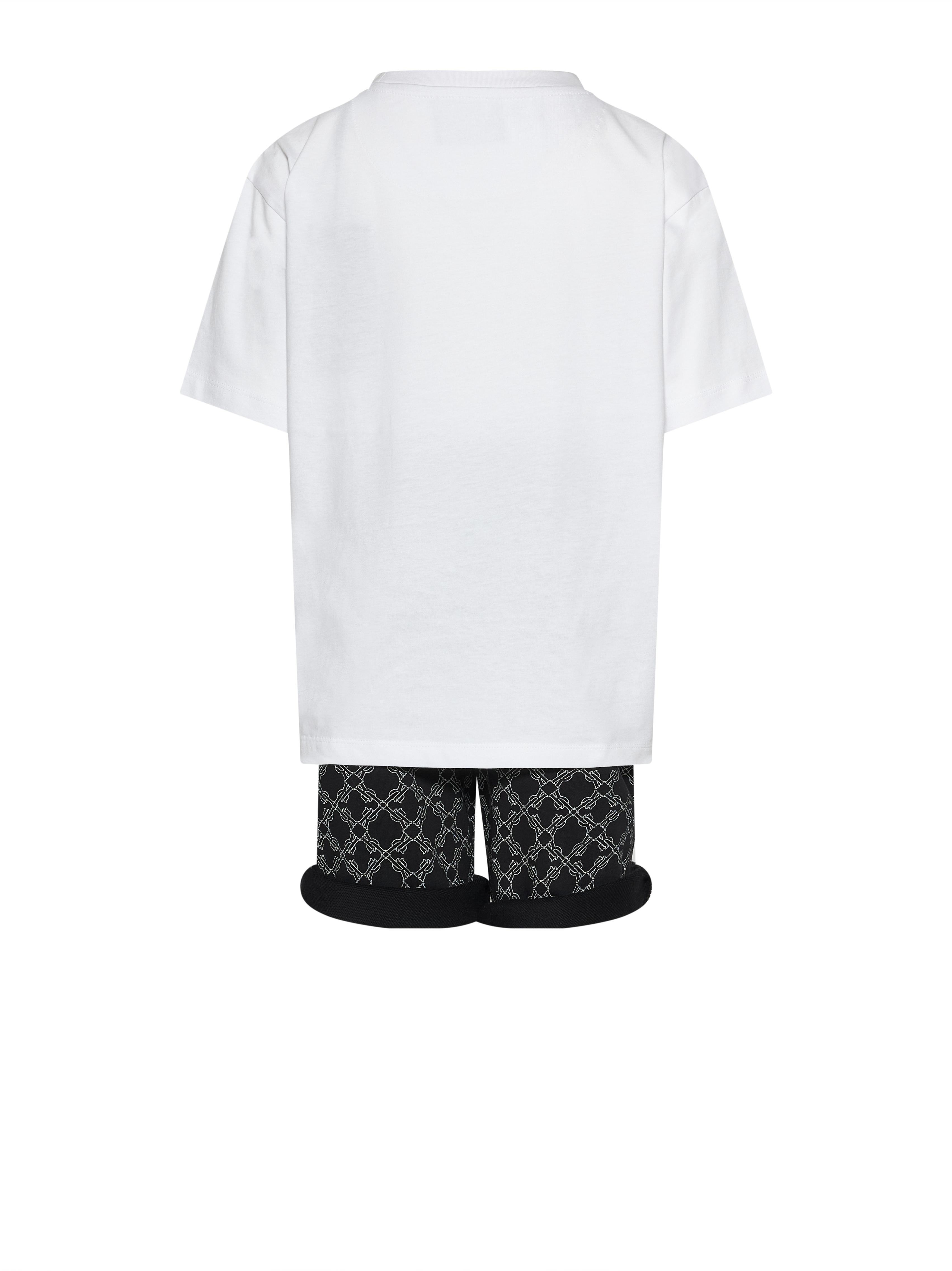 SET BAMBINO T-SHIRT E BERMUDA BIANCO E NERO JOHN RICHMOND RBP26078CJ WHITE JOHN RICHMOND JUNIOR