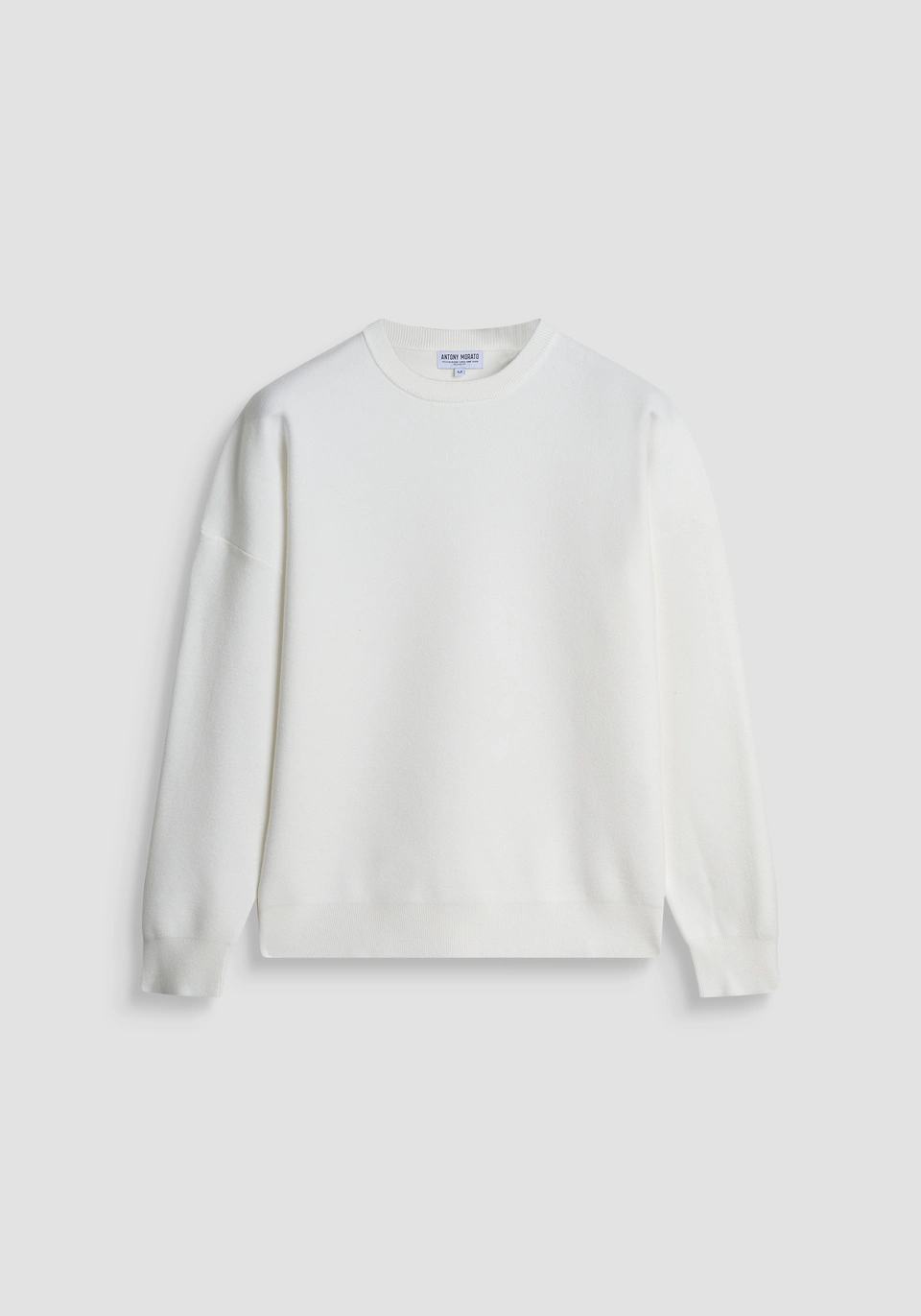 PULL GIROCOLLO UOMO RELAXED FIT IN VISCOSA CREMA ANTONY MORATO MMSW01544-YA500082 CREMA ANTONY MORATO