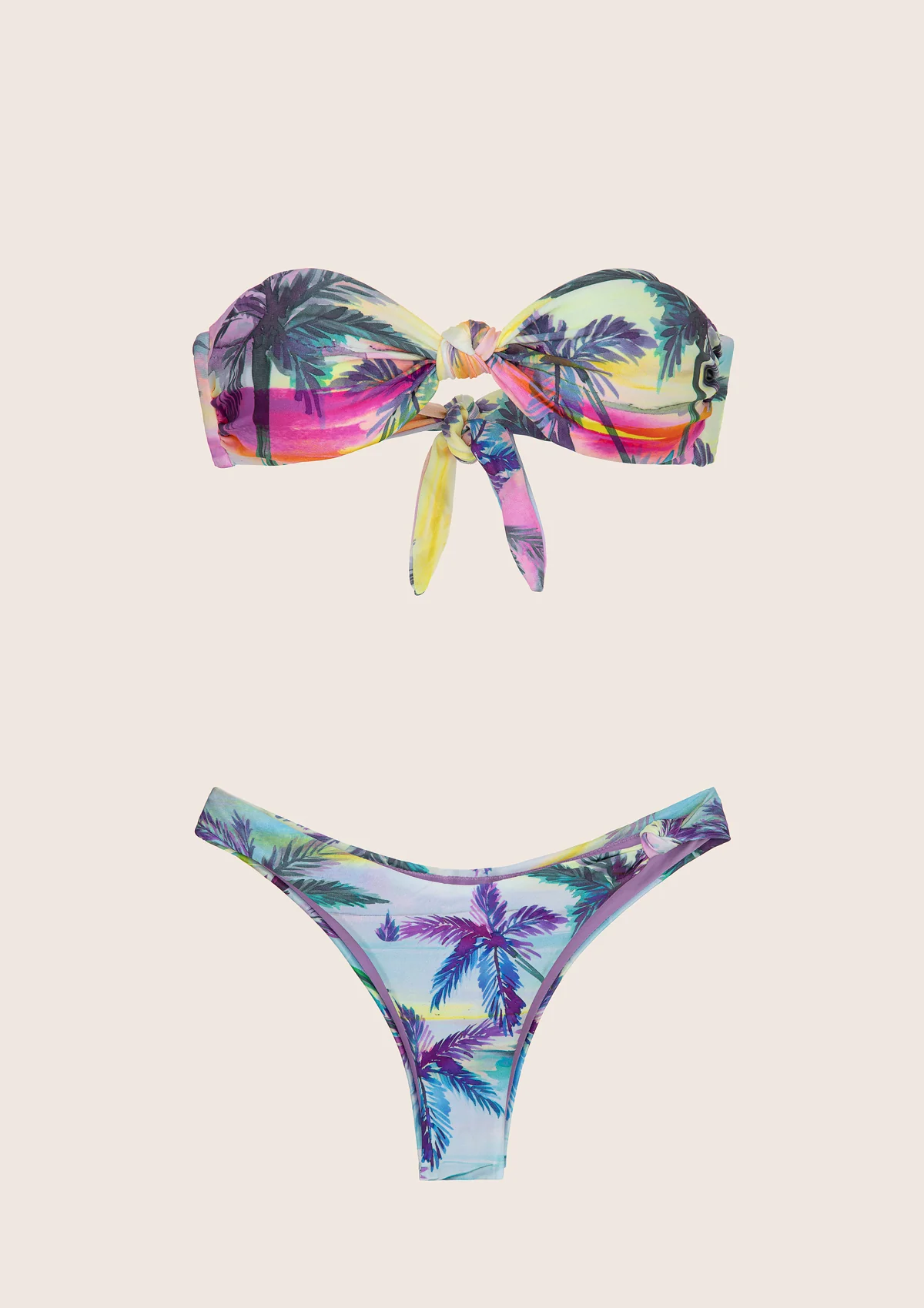 BANDEAU BIKINI AND FIXED AMERICAN SLIP SUNDOWN