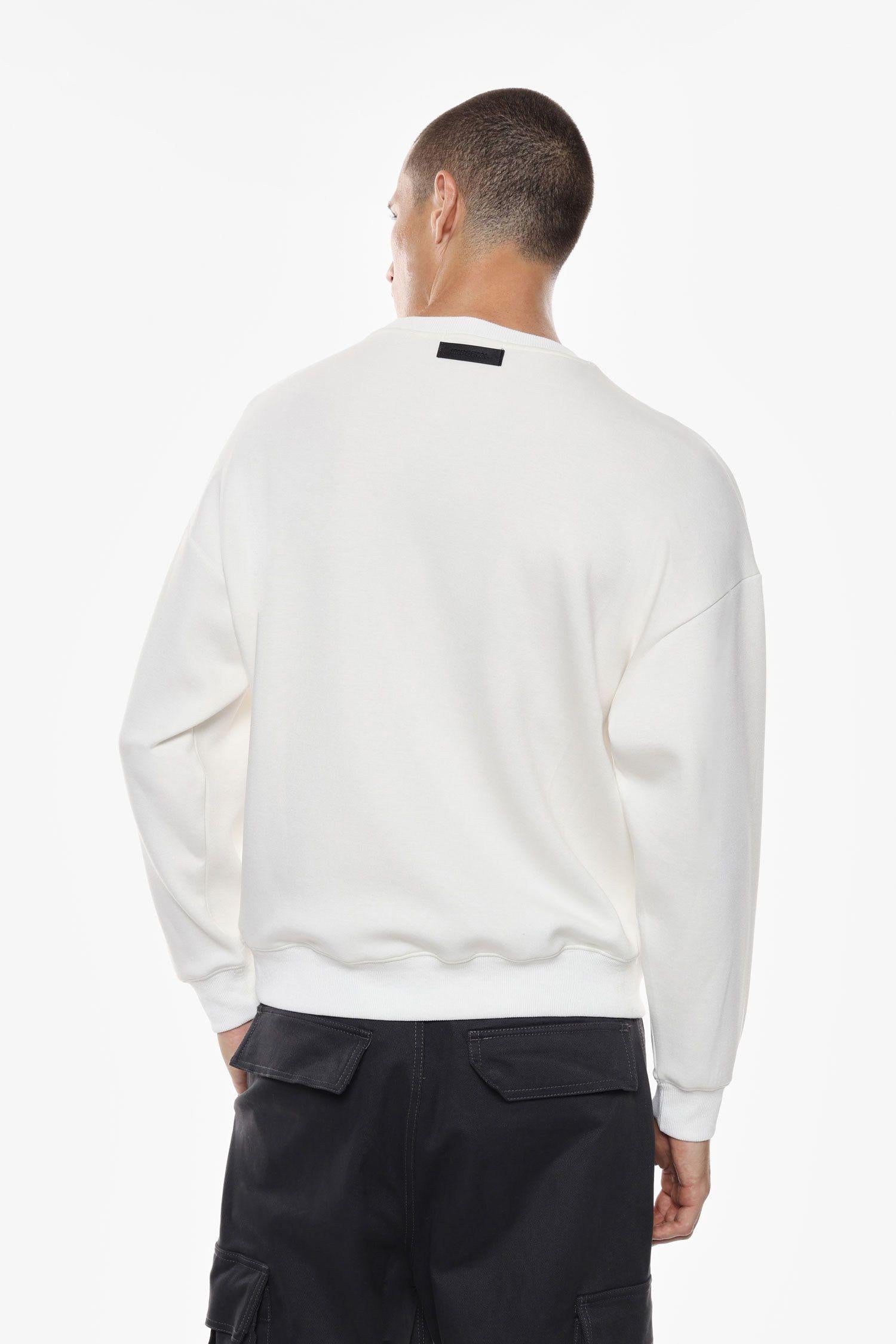 Felpa uomo collo rotondo tinta unita bianco imperial F851930759 OFF-WHITE IMPERIAL UOMO