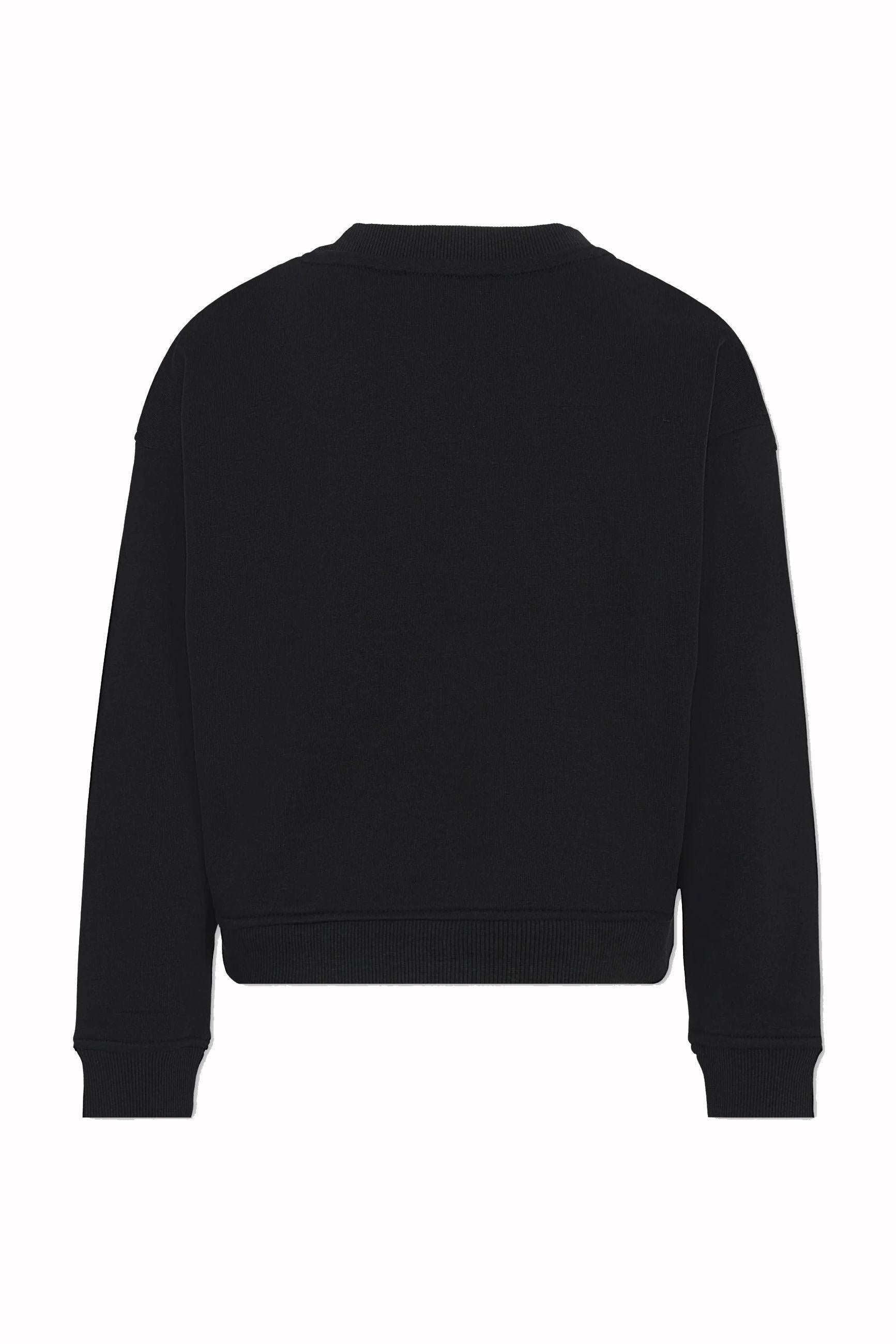 FELPA BAMBINO MAGAL CON LOGO NERO RICHMOND RBA25237FE BLACK JOHN RICHMOND JUNIOR