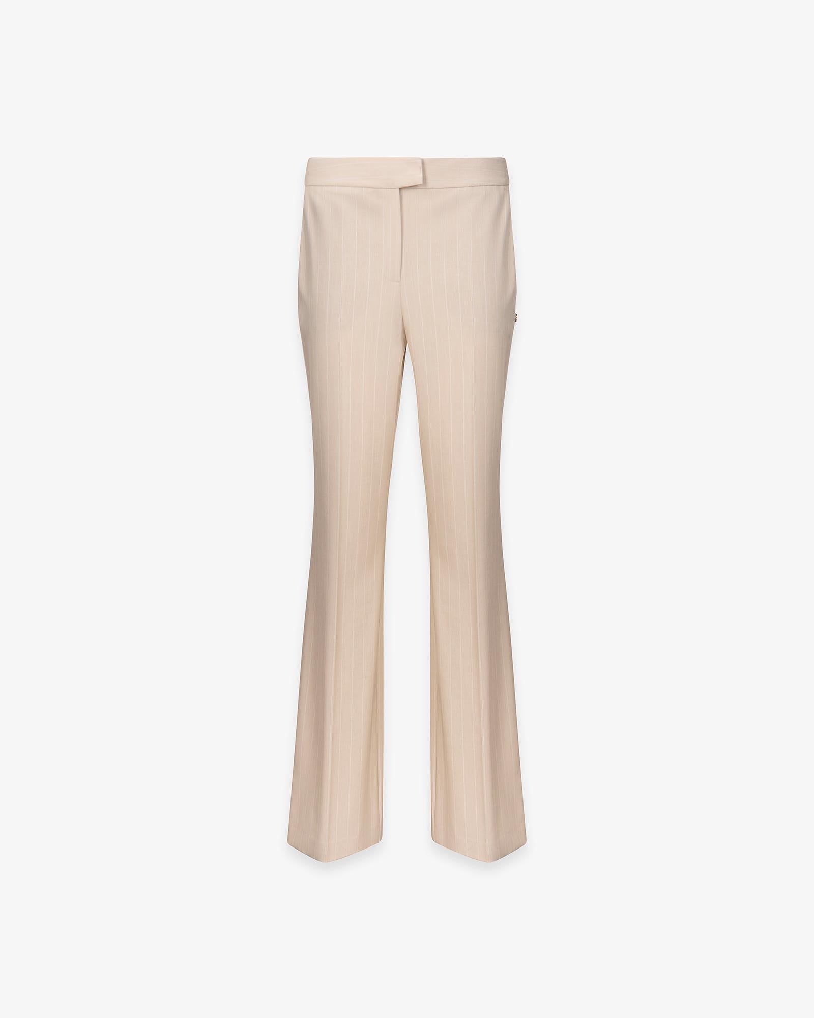 PANTALONE DONNA GESSATO ASCIUTTO BEIGE HINNOMINATE HMABW02564 BEIGE HINNOMINATE