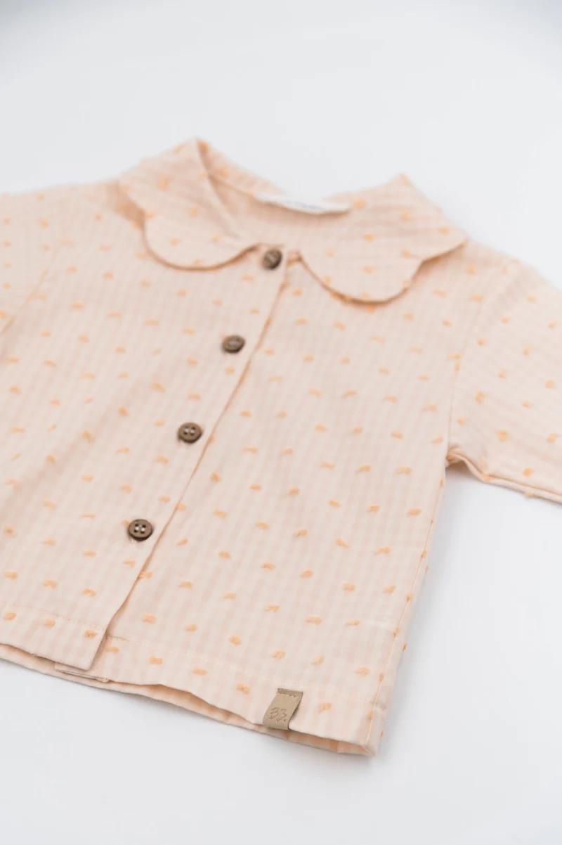 Camicia collo a fiore 822 SQUARE GIRL BAMBOOM