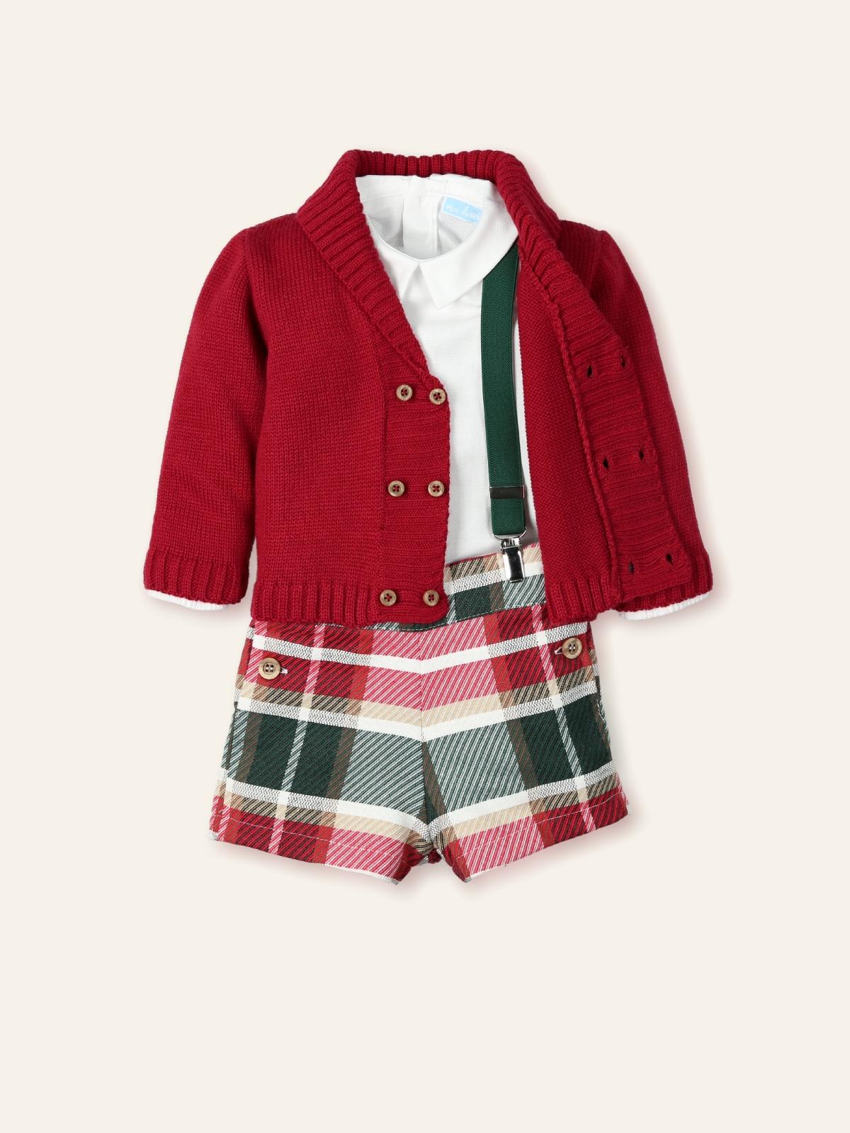 coordinato camicia , pantalone e cardigan 9942 SCARLET MAC ILUSION KIDS