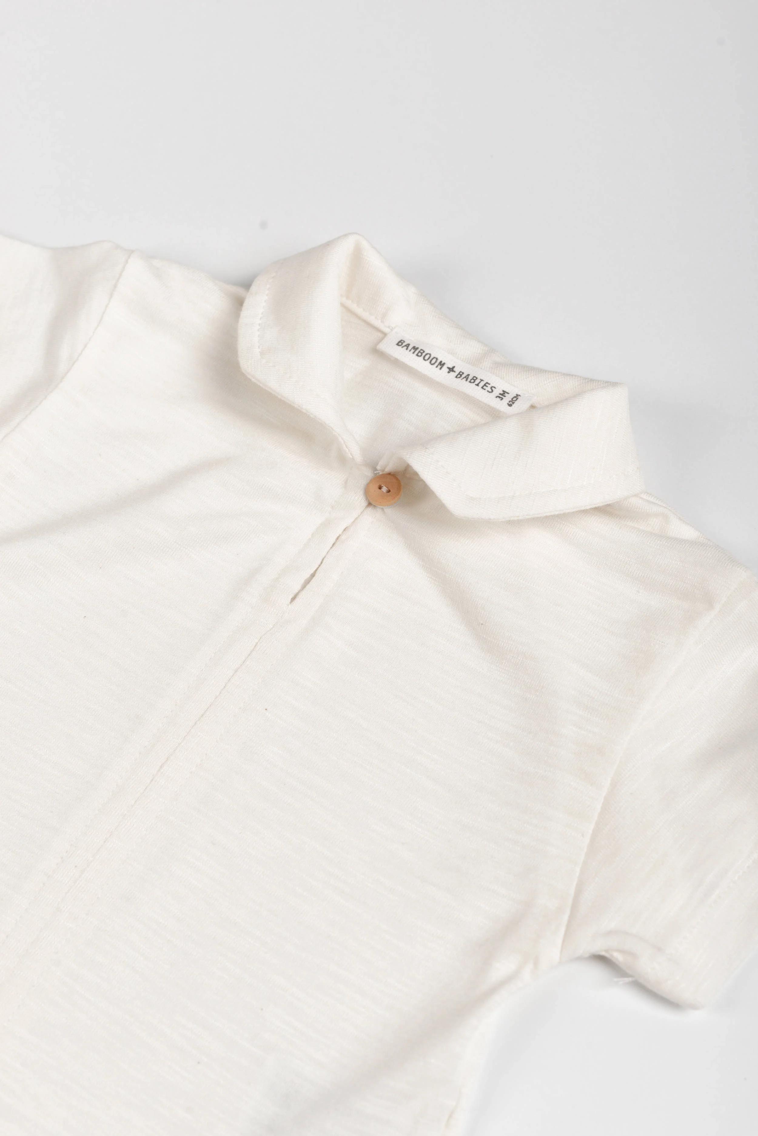 t-shirt NEONATO con colletto OFF-WHITE BAMBOOM 1117TE OFF-WHITE BAMBOOM