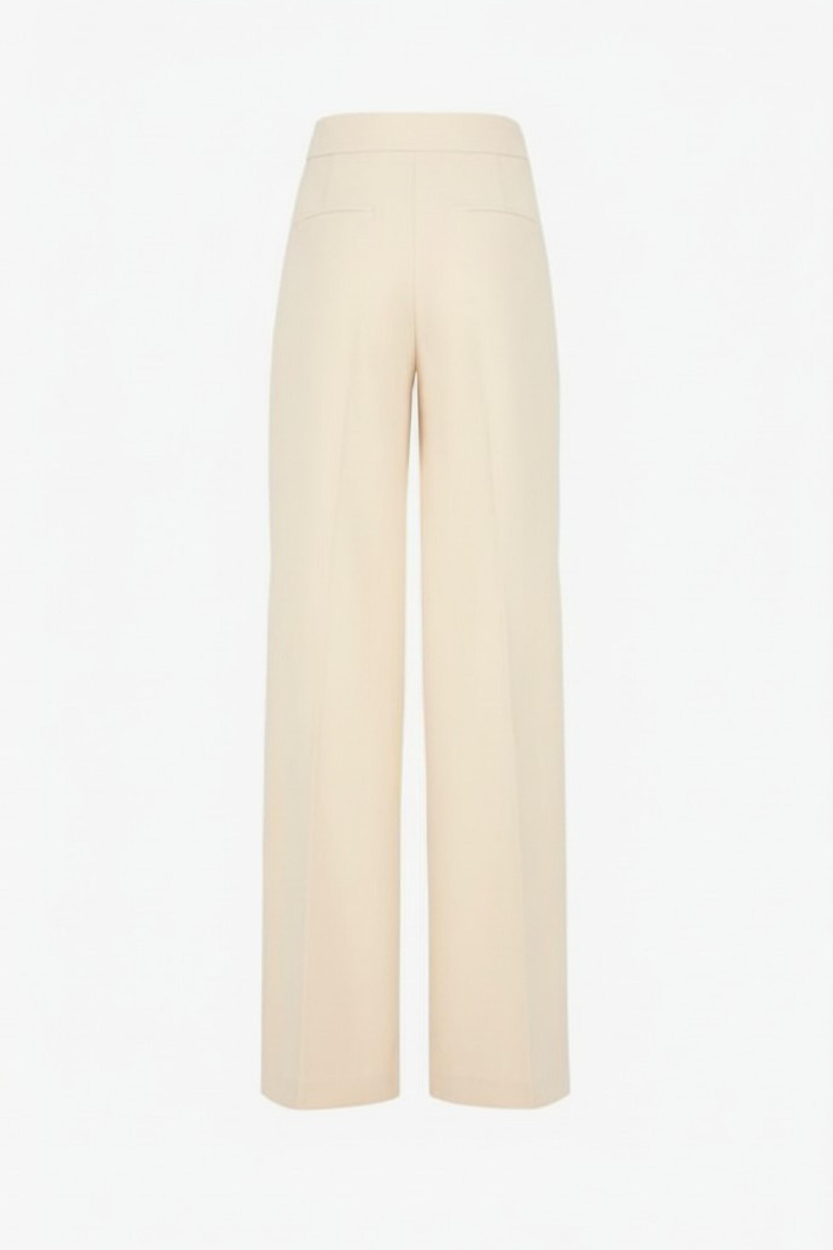 TAILLEUR DONNA GIACCA DOPPIOPETTO E PANTALONE PALAZZO BURRO SHIKI SK26142 MANDORLA SHIKI