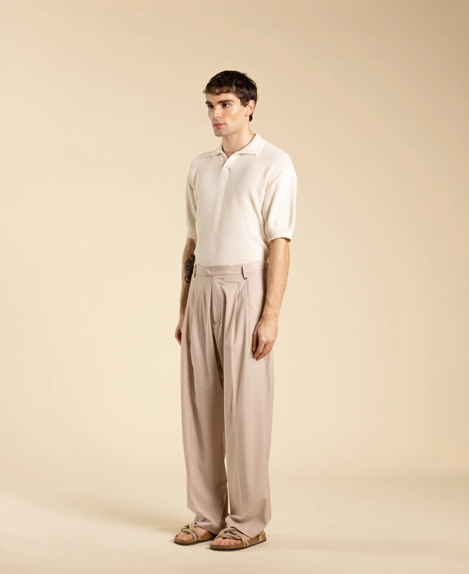 Pantalone fondo ampio doppia pinces PA3261 CIPRIA I'M BRIAN