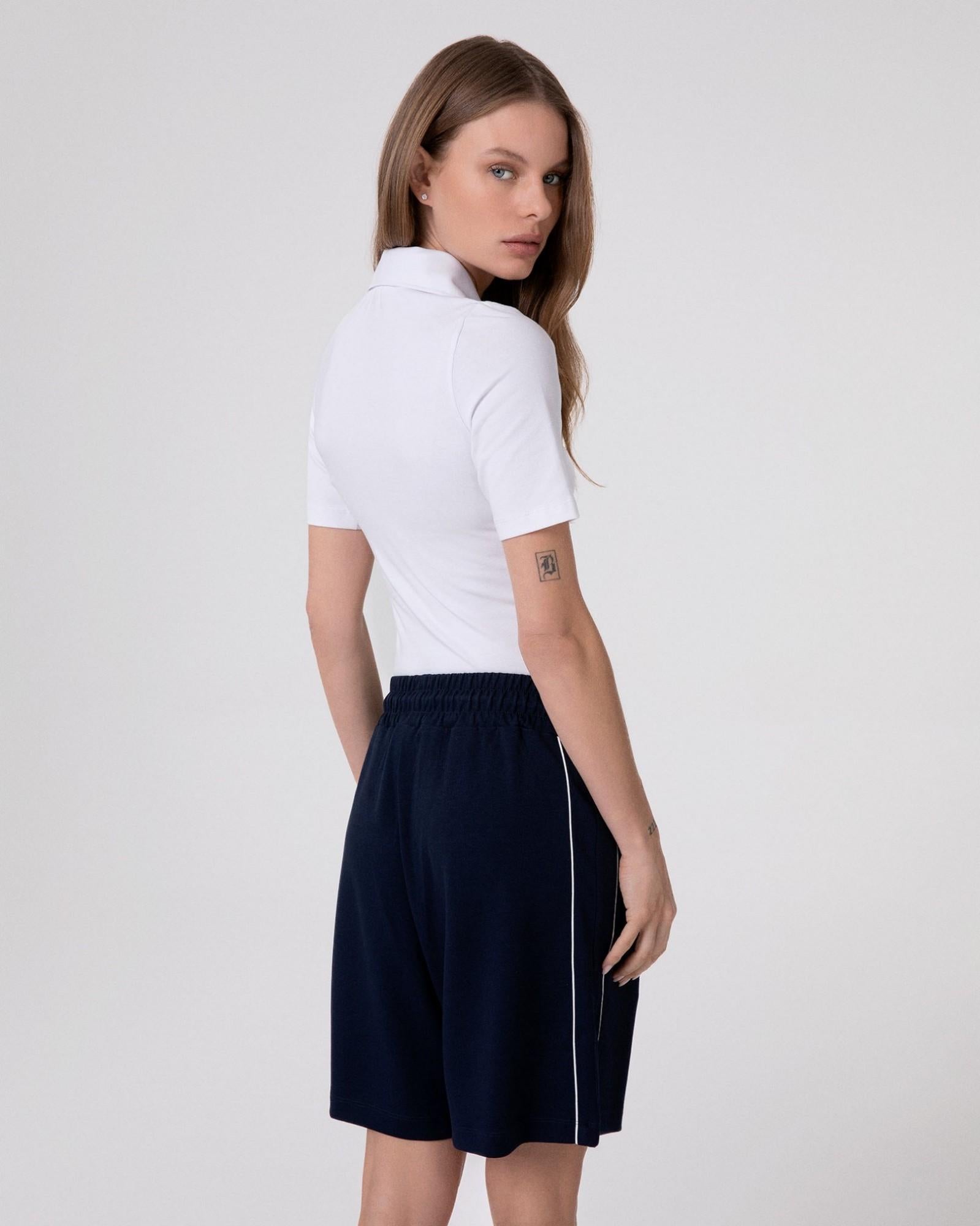 POLO DONNA A BODY IN BIELASTICO BIANCO HINNOMINATE HMABW02482 BIANCO HINNOMINATE