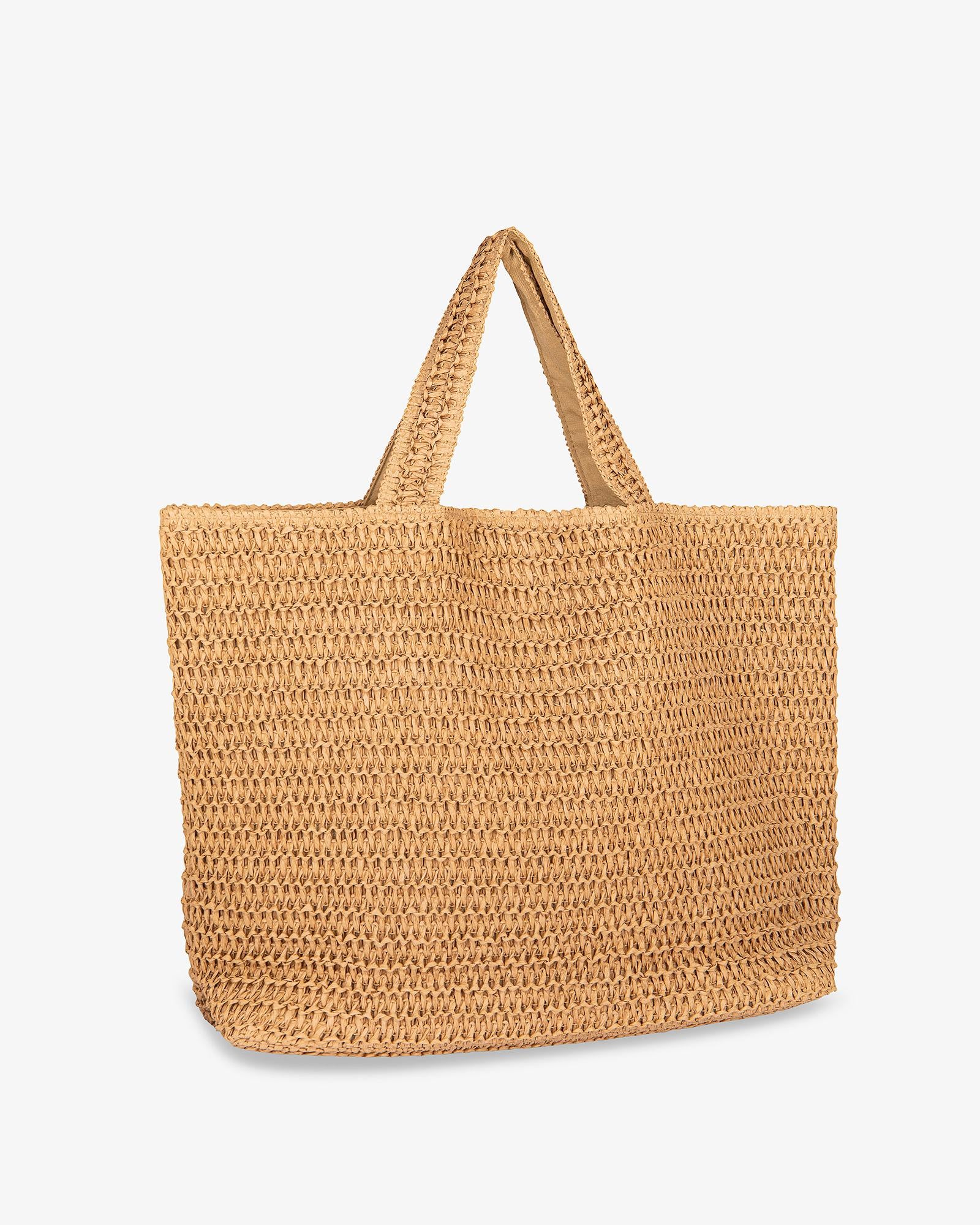 BORSA DONNA IN RAFIA GRANDE NATURALE HINNOMINATE HMACW00198 NATURALE HINNOMINATE