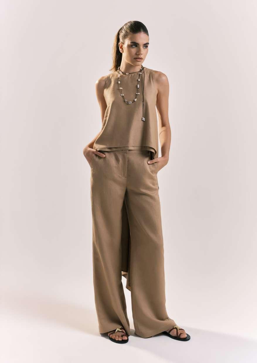 PANTALONE DONNA PALAZZO CAMMELLO SHIKI SK26013 TERRA SHIKI