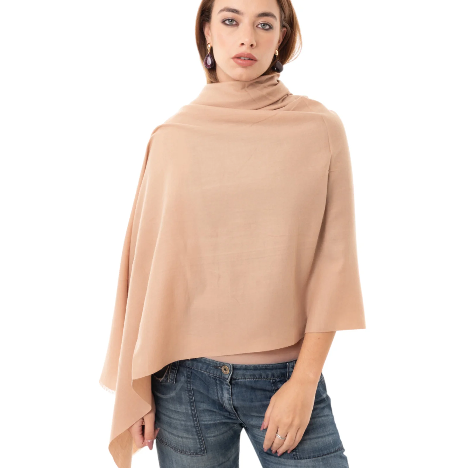 SCIARPA DONNA IN LANA CAMMELLO MYA ACCESORIES G22306 CAMMELLO MYA ACCESORIES