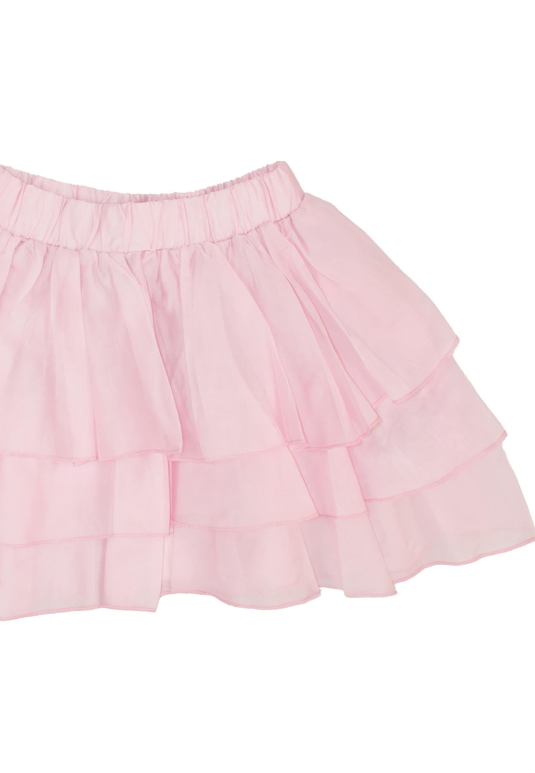 gonna bambina a balze rosa to be too TB1610G ROSA TO BE TOO