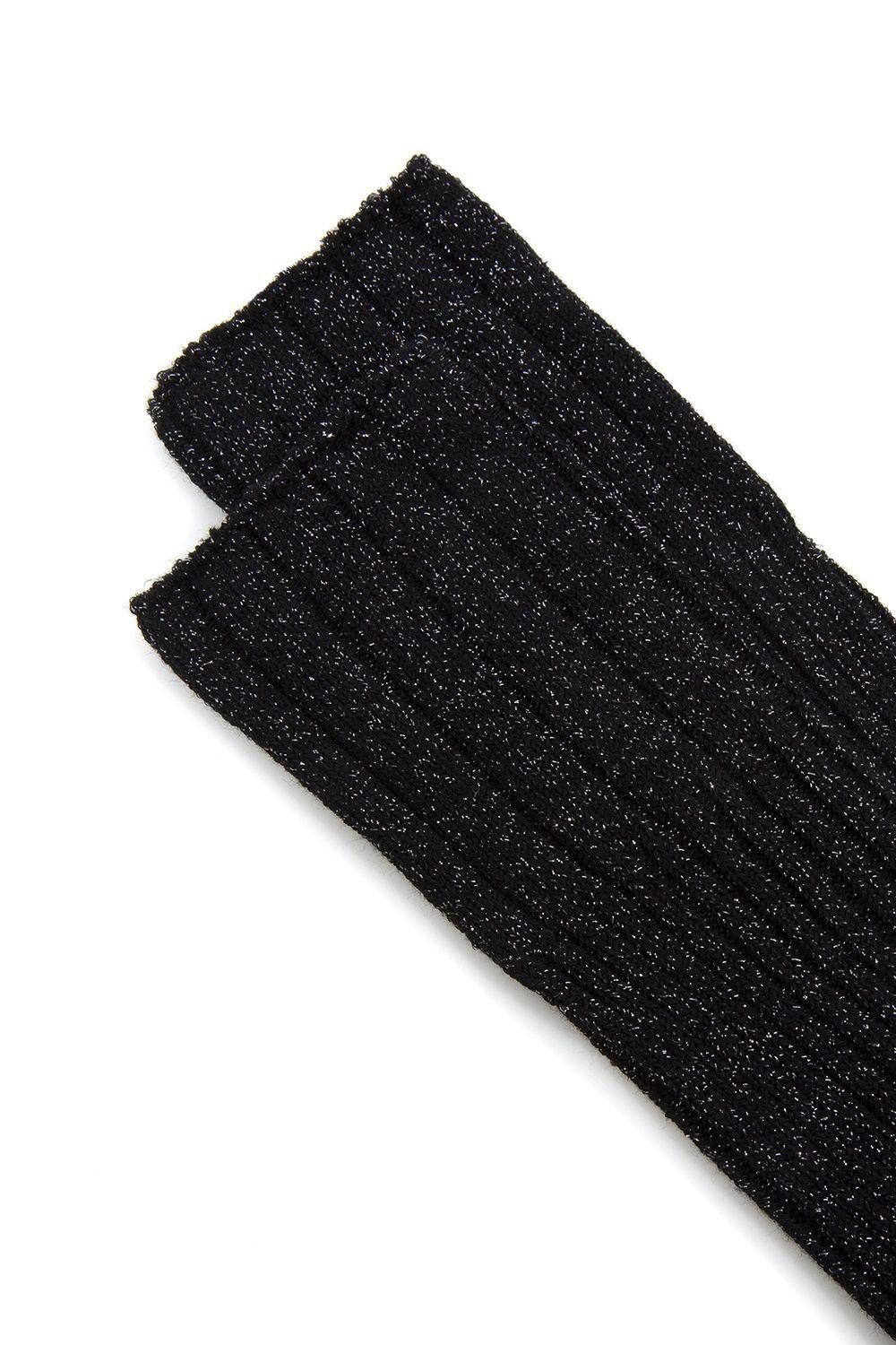 calzino donna cherry short a coste lurex nero ant45 ANTJ0001 BLACK ANT45