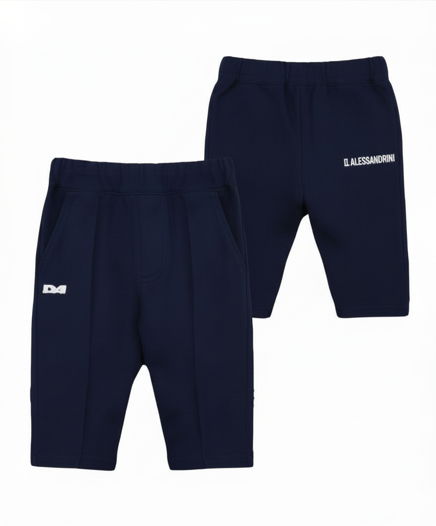 PANTALONE NEONATO IN FELPA BLU DANIELE ALESSANDRIN P00377 NAVY DANIELE ALESSANDRINI