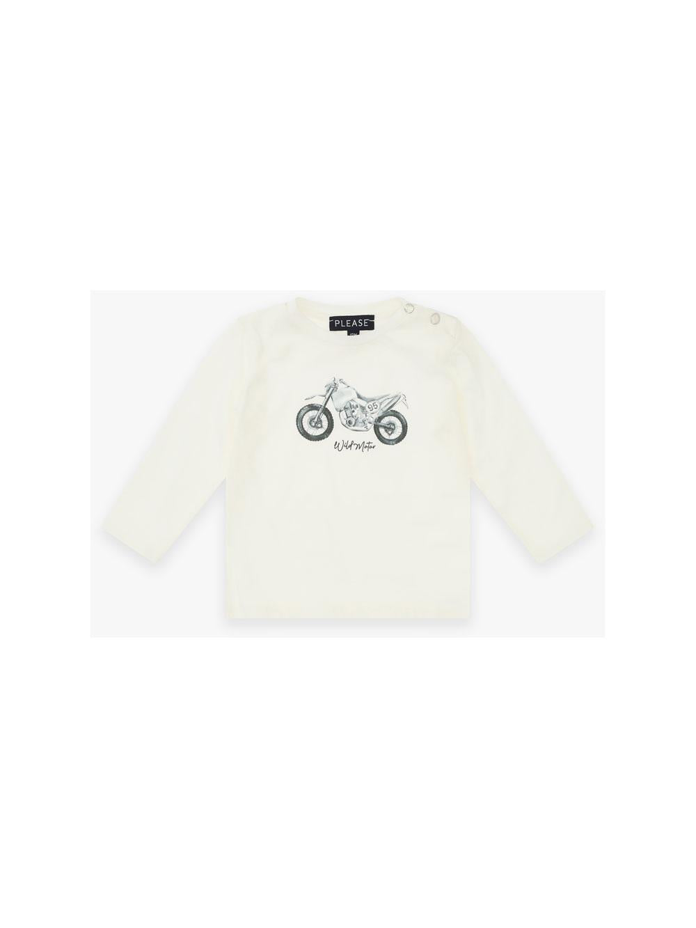 felpa stampa ML12030B77 OFF-WHITE PLEASE KIDS