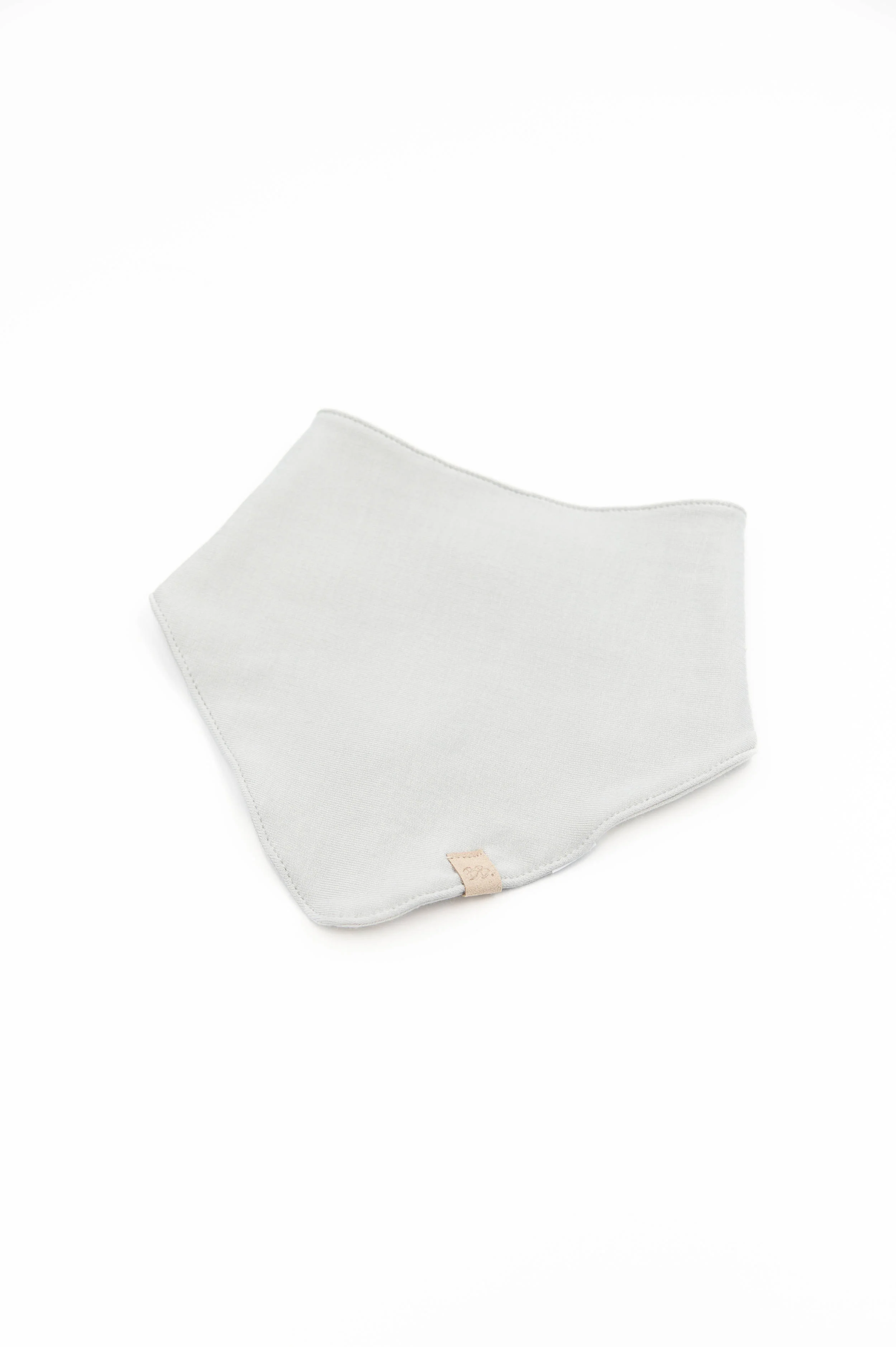 BAVAGLINO NEONATO TRIANGOLO CON LATO IN SPUGNA grey bamboom<BR/> 1078 SKY GREY BAMBOOM