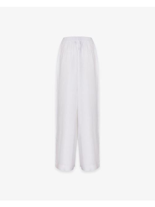 PANTALONE DONNA LARGO DRITTO IN LINO bianco HINNOMINATE HMABW02641 BIANCO HINNOMINATE