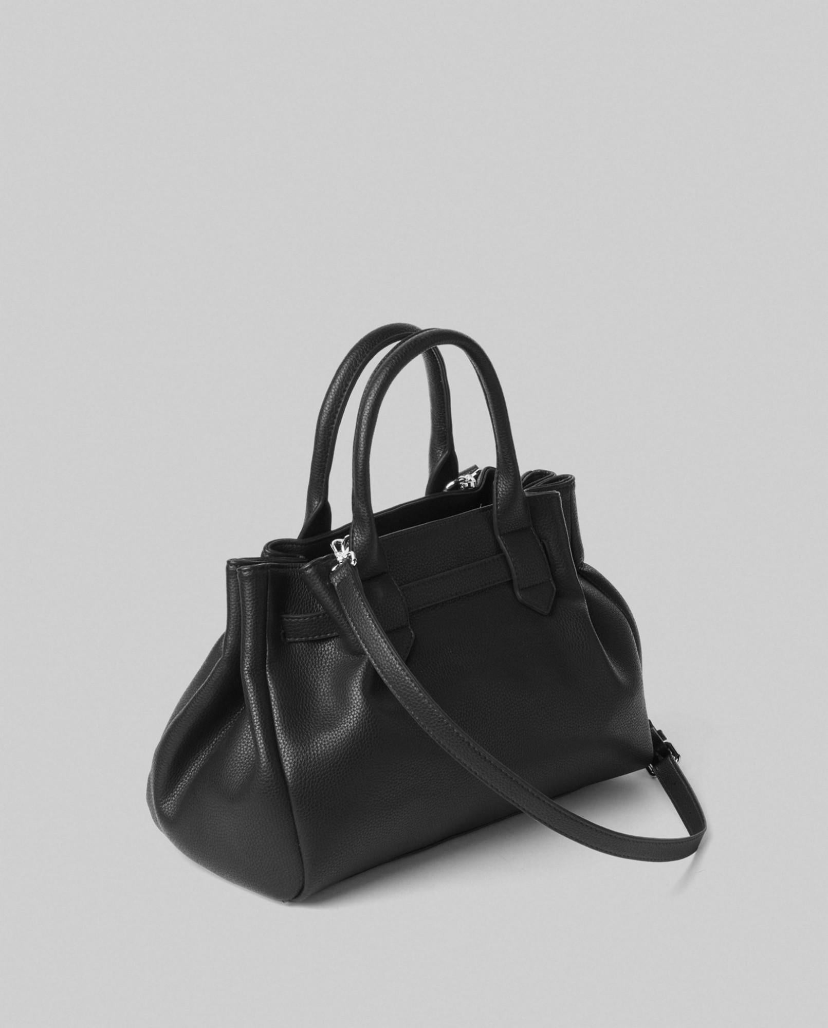 Borsa DONNA MEDIA In Ecopelle Con Placchetta In Metallo HINNOMINATE HMACW00124 NERO HINNOMINATE