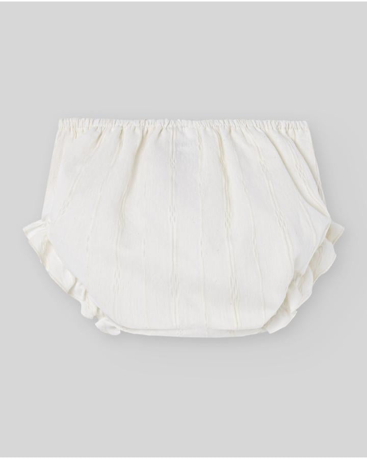 ABITO NEONATA CON PIZZO PANNA PAZ RODRIGUEZ 104-152841 PANNA PAZ RODRIGUEZ