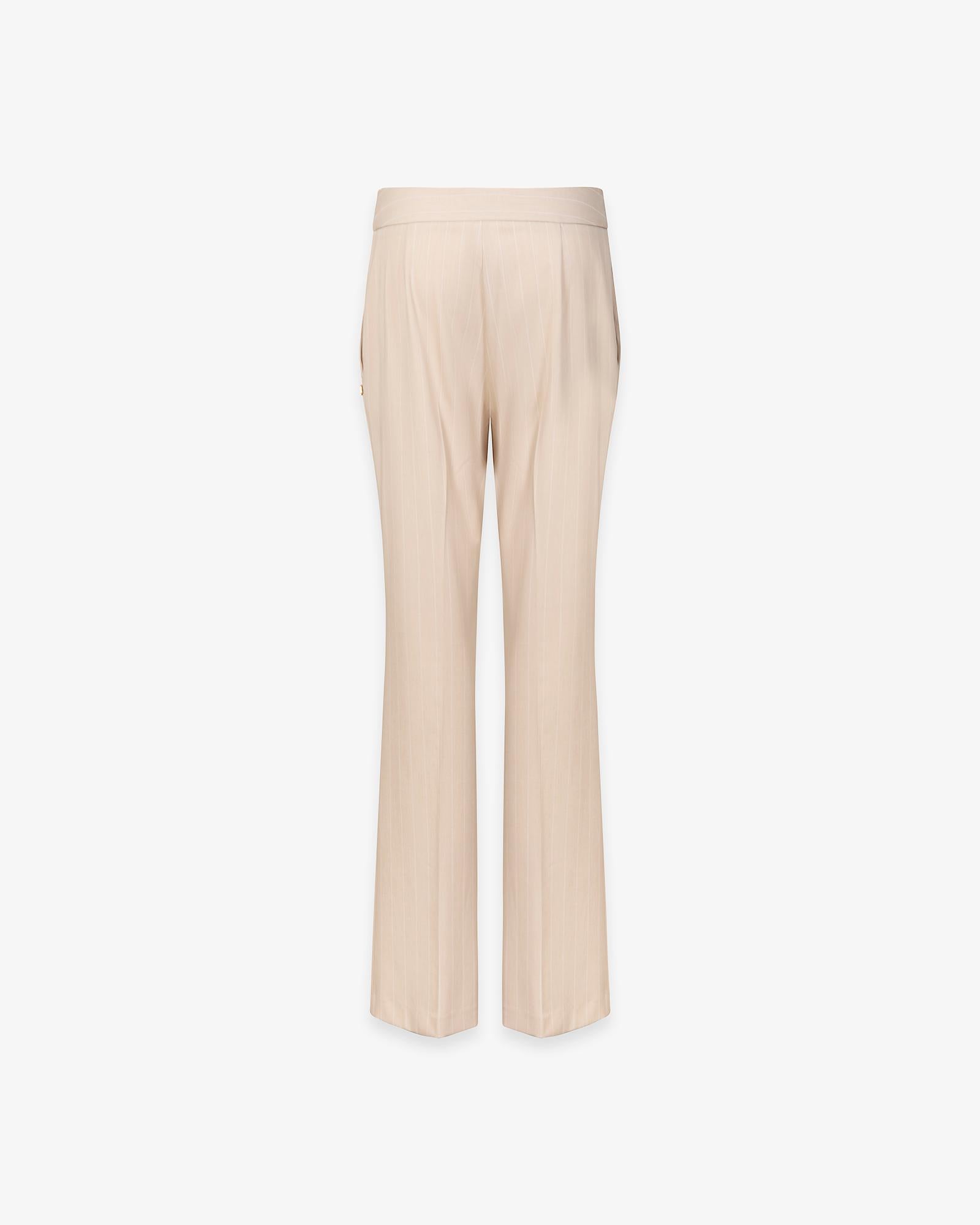 PANTALONE DONNA GESSATO ASCIUTTO BEIGE HINNOMINATE HMABW02564 BEIGE HINNOMINATE