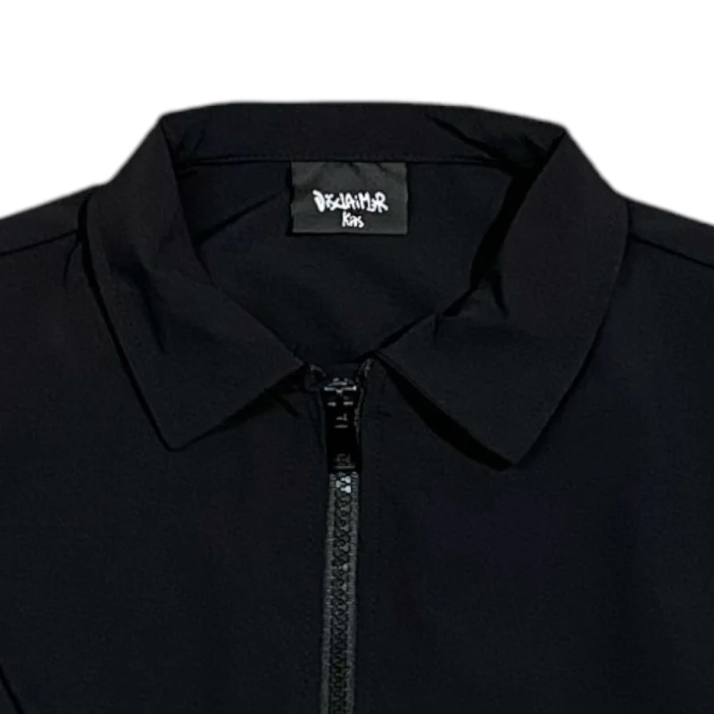 Disclaimer kids camicia nera tessuto tecnico ragazza 58558 58558 NERO DISCLAIMER