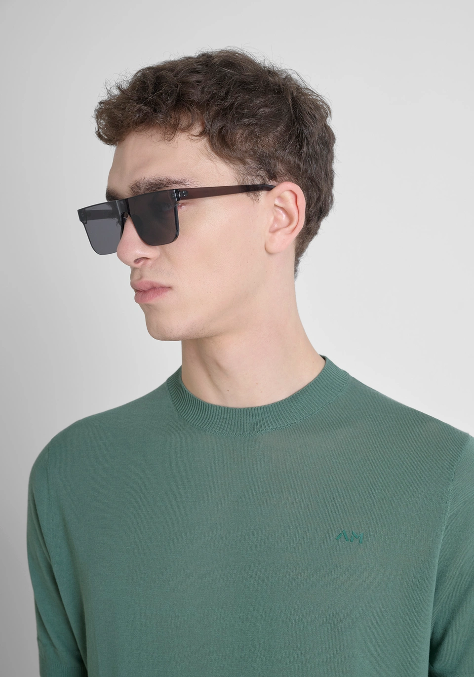 MAGLIA REGULAR FIT IN COTONE MMSW01512 VERDE MUSCHIO ANTONY MORATO